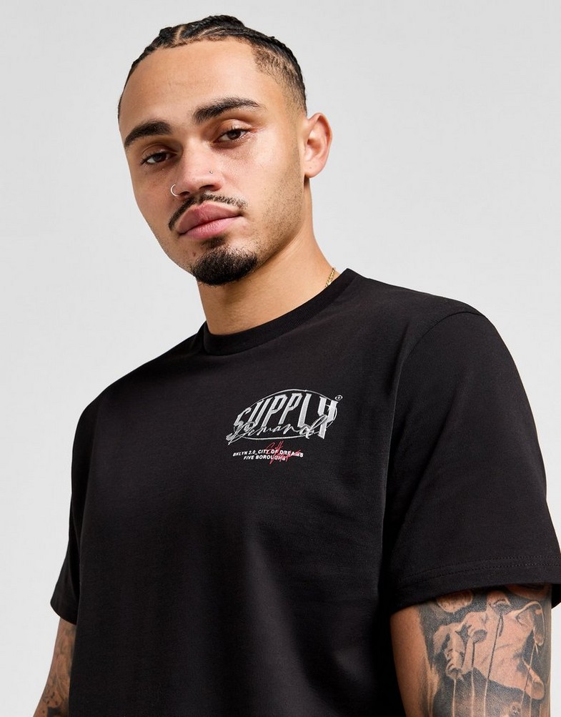 Мъжка тениска SUPPLY & DEMAND ТЕНИСКА RAZOR TEE BLK