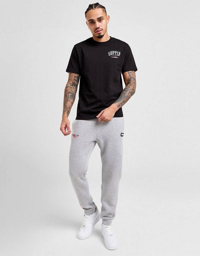 SUPPLY & DEMAND TRICOU RAZOR TEE BLK Bărbați Negru SUPTM17000007