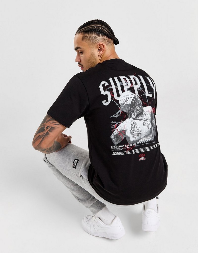 Мъжка тениска SUPPLY & DEMAND ТЕНИСКА RAZOR TEE BLK