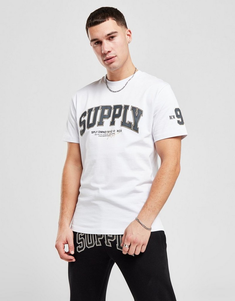 Férfi póló SUPPLY & DEMAND PÓLÓ RING TEE WHT