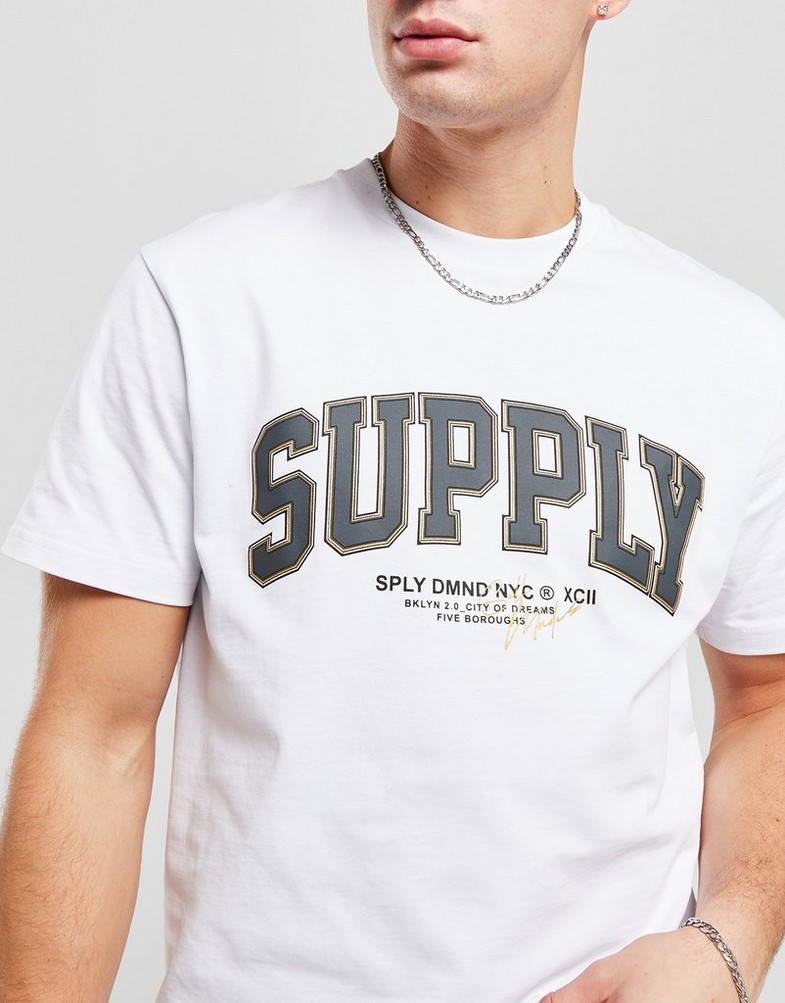 Férfi póló SUPPLY & DEMAND PÓLÓ RING TEE WHT