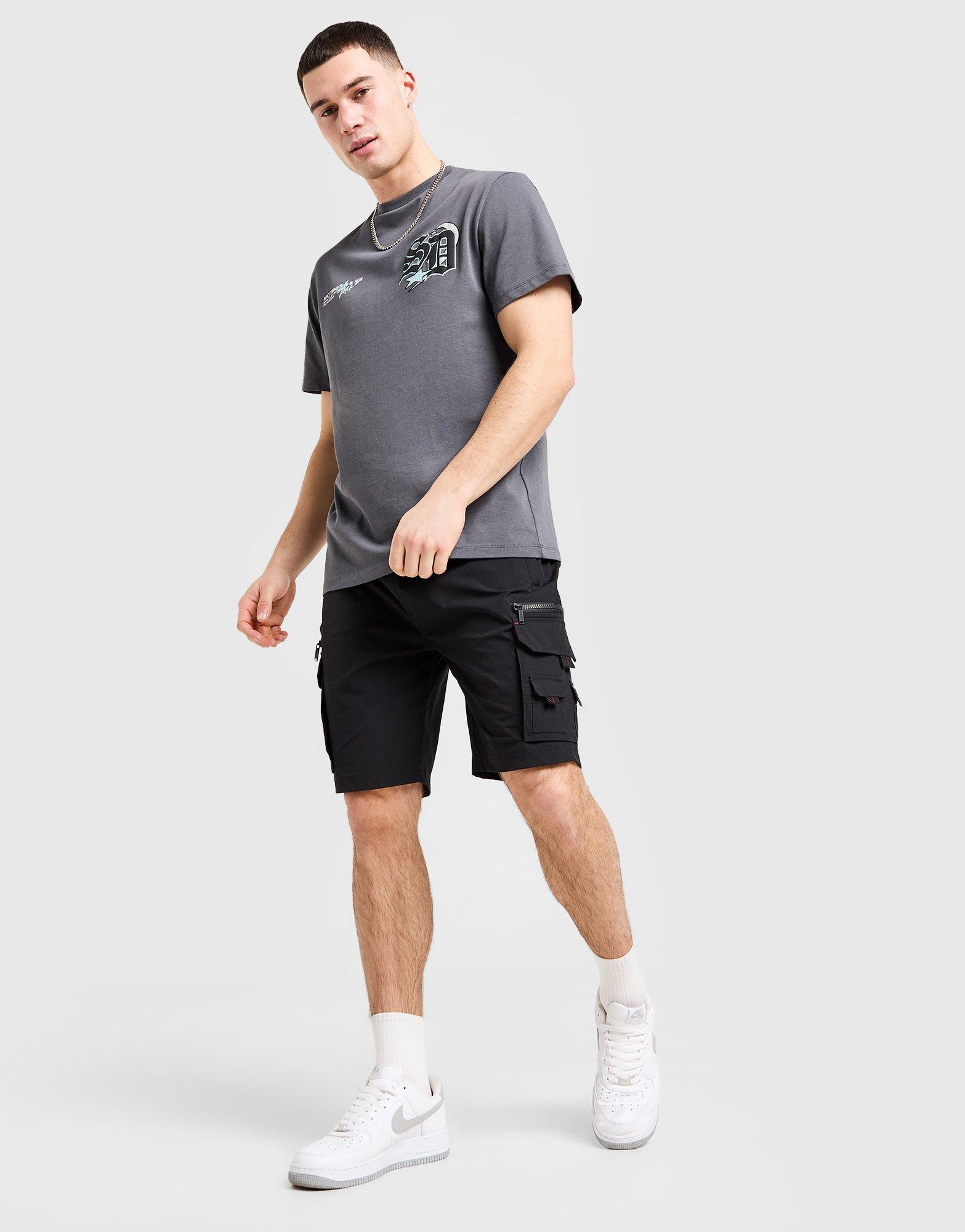 Férfi rövidnadrág SUPPLY&DEMAND RÖVIDNADRÁG ELITE SHORTS SUPTM17007007 Fekete