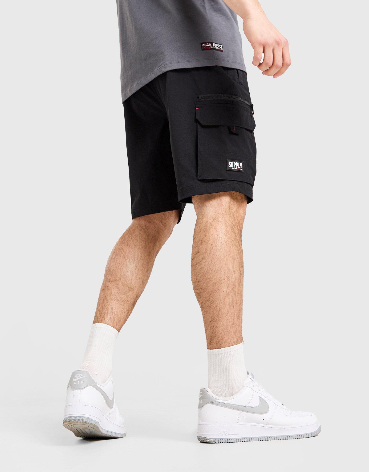 Férfi rövidnadrág SUPPLY&DEMAND RÖVIDNADRÁG ELITE SHORTS SUPTM17007007 Fekete