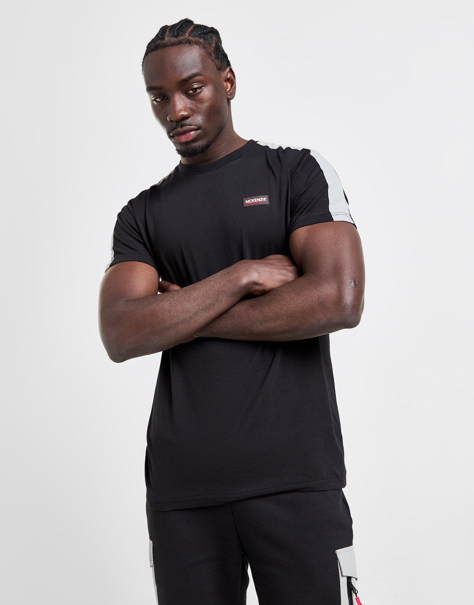 Férfi melegítőszet MCKENZIE SZETT RYDAL TEE SHT SET BLK MCKTM16177007 Fekete