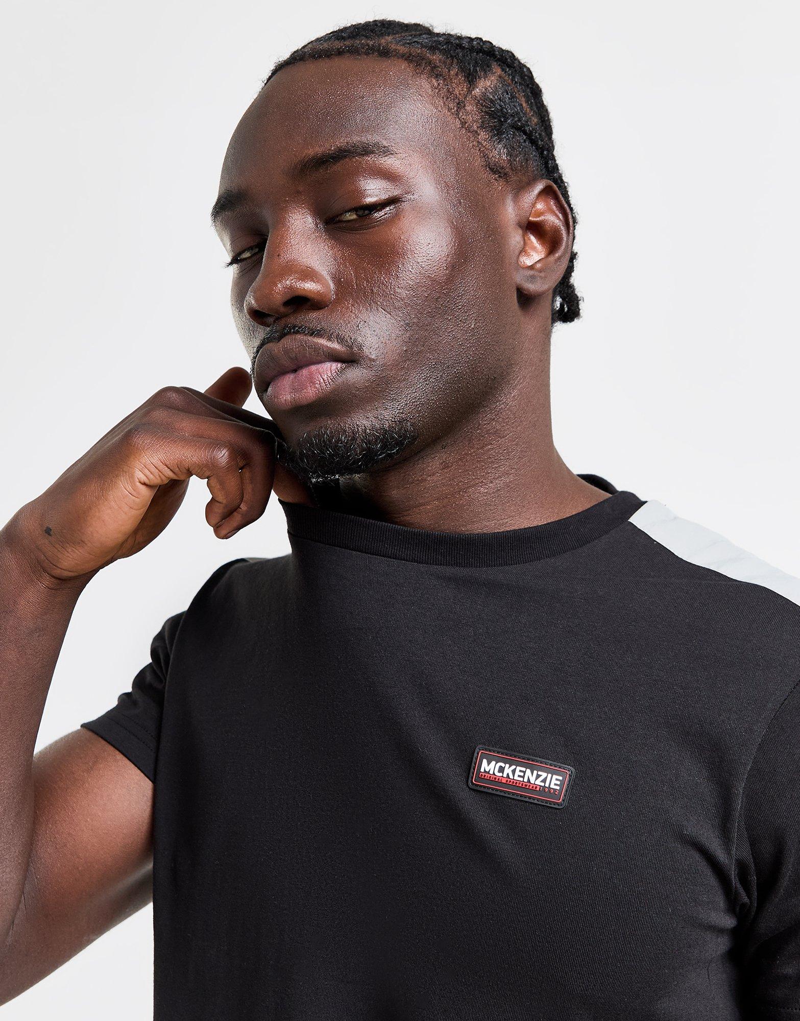 Férfi melegítőszet MCKENZIE SZETT RYDAL TEE SHT SET BLK MCKTM16177007 Fekete