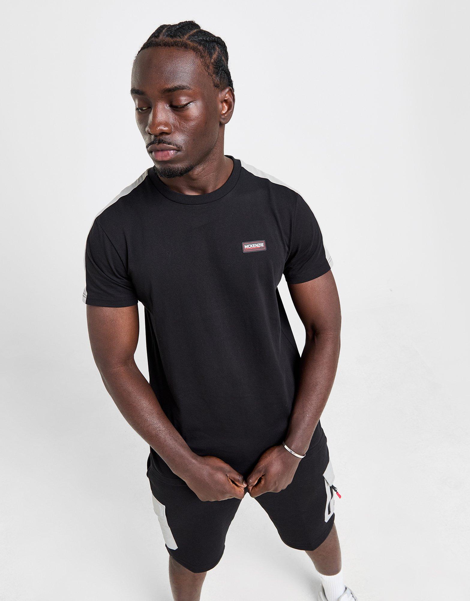 Férfi melegítőszet MCKENZIE SZETT RYDAL TEE SHT SET BLK MCKTM16177007 Fekete