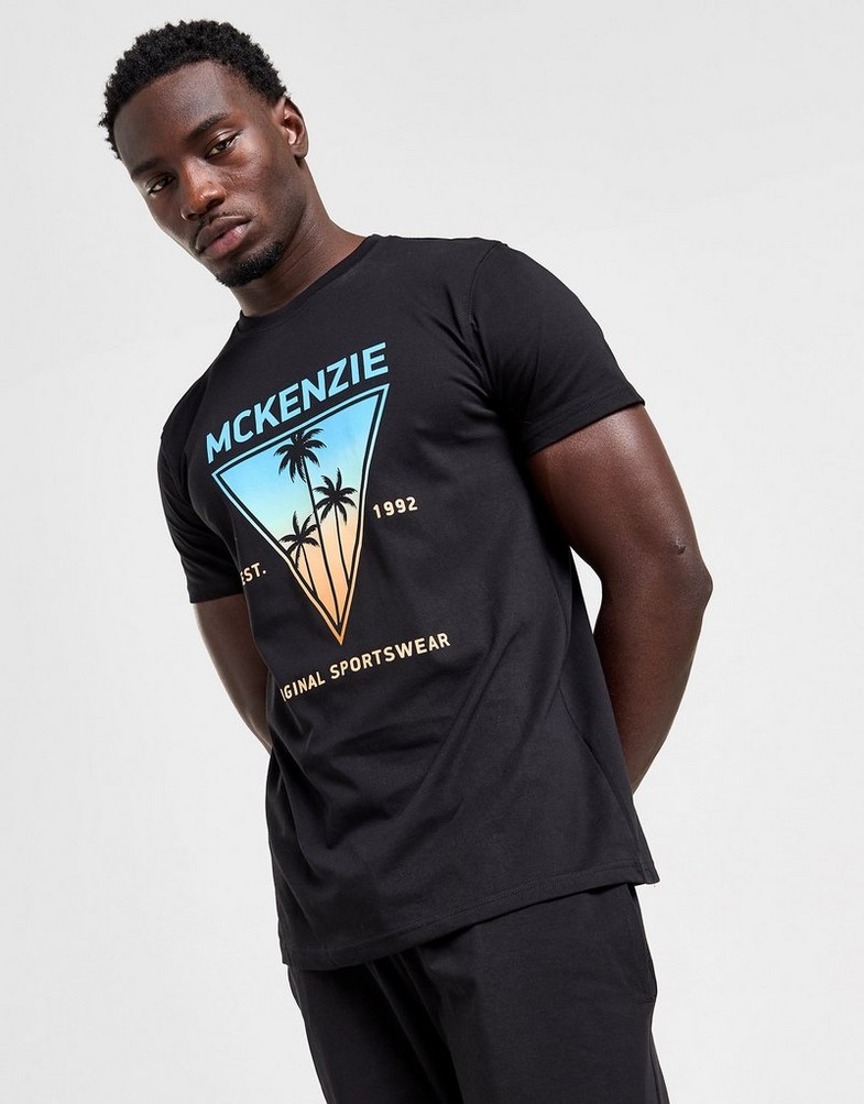 Мъжки анцуг MCKENZIE КОМПЛЕКТ HILLS TEE/SHT SET BLK MCKTM16368007 Черен