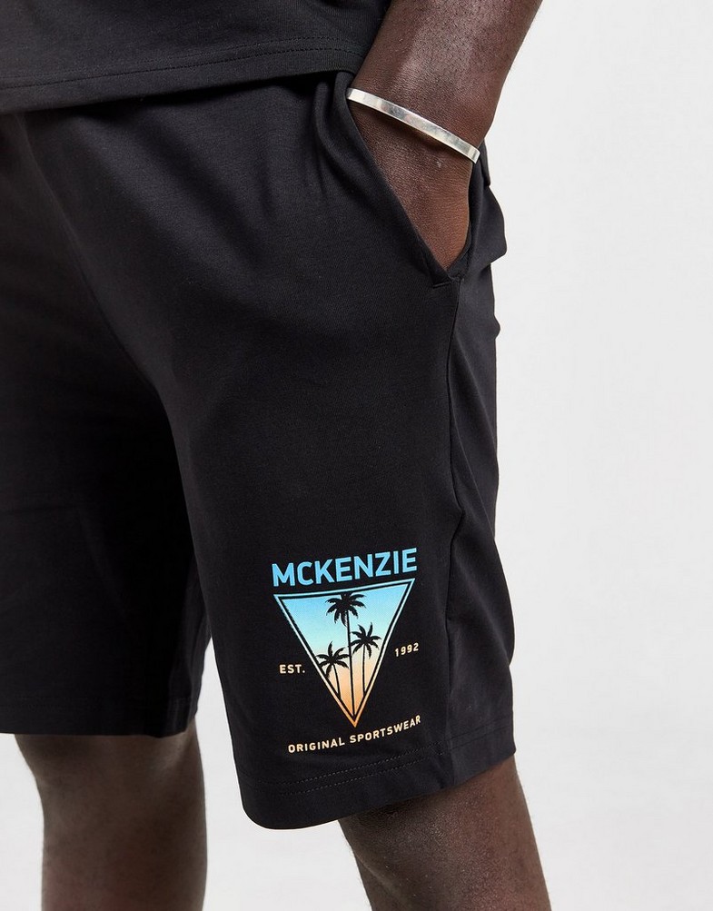 Komplet dresowy męski MCKENZIE KOMPLET HILLS TEE/SHT SET BLK