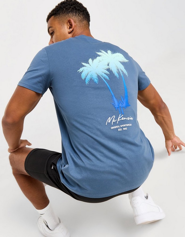 Koszulka, t-shirt męski MCKENZIE T-SHIRT HORIZON TEE BSA MCKTM16344165 Niebieski