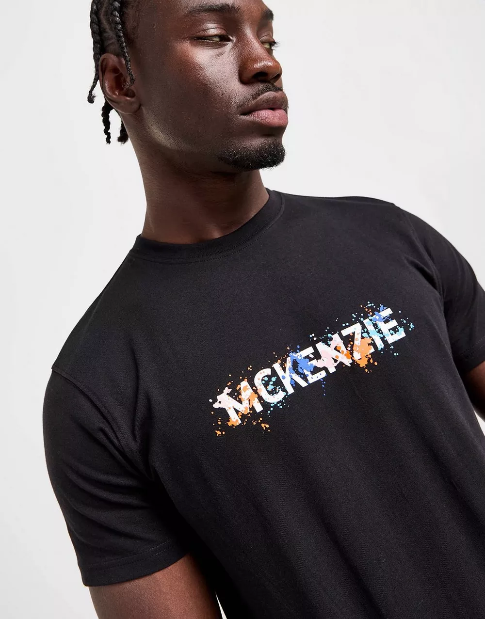 MCKENZIE ФУТБОЛКА SPLATTER TEE BLK, фото 1 з 4