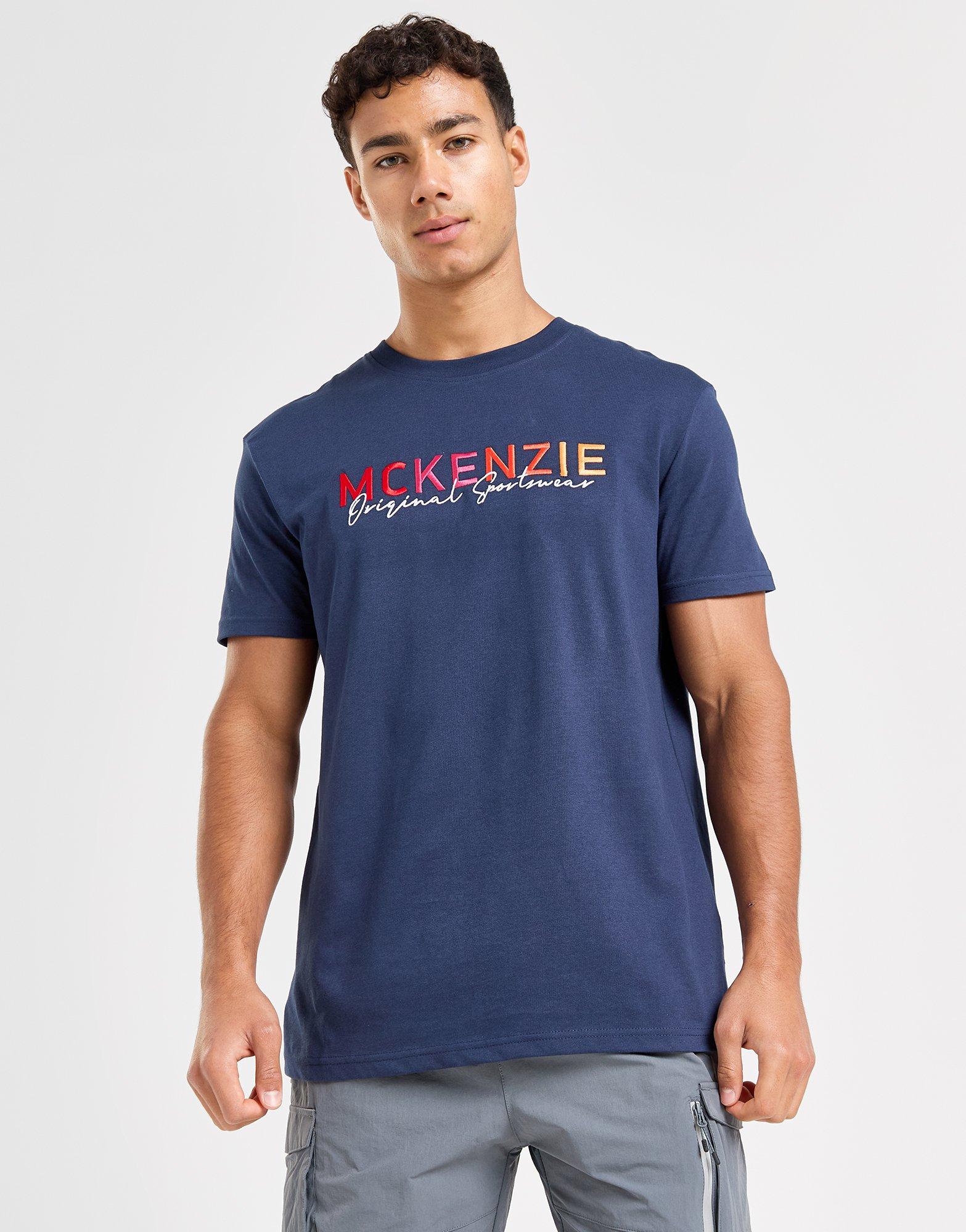 Koszulka, t-shirt męski MCKENZIE T-SHIRT HARE TEE DBL MCKTM15557130 Niebieski