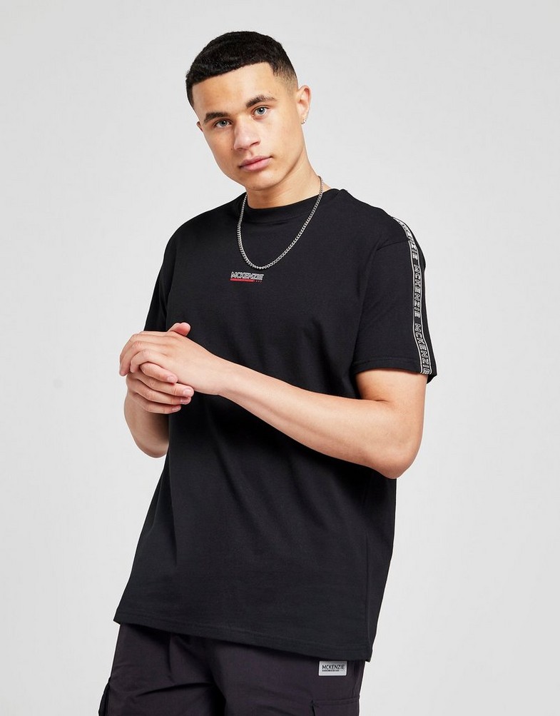 Мъжка тениска MCKENZIE ТЕНИСКА ESS TAPE TEE BLK-BLK MCKTM16308007 Черен