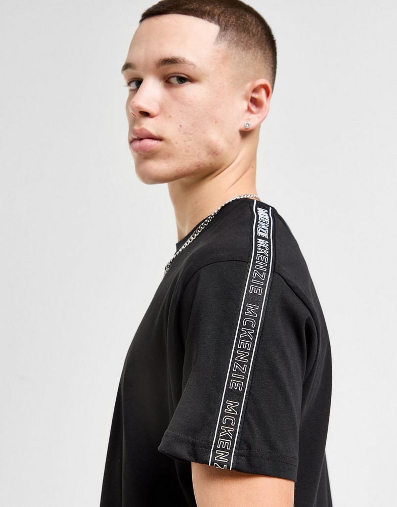 Мъжка тениска MCKENZIE ТЕНИСКА ESS TAPE TEE BLK-BLK MCKTM16308007 Черен