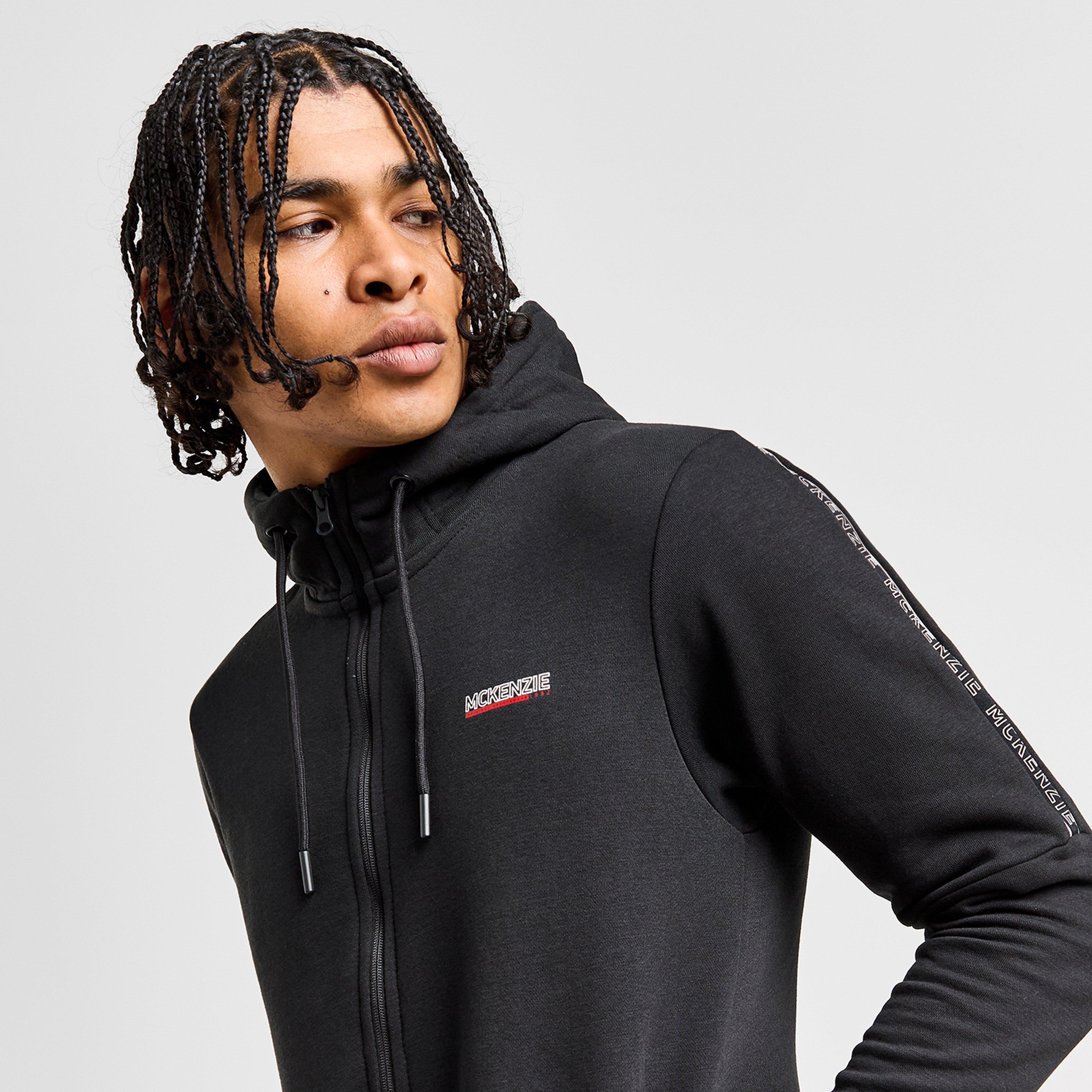 Vyriškas džemperis MCKENZIE DŽEMPERIS UŽSEGAMAS   SU GOBTUVU ESS TAPE BLK