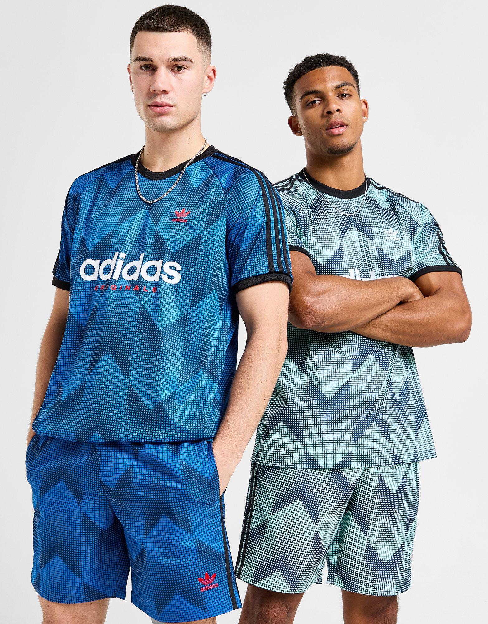 Koszulka, t-shirt męski ADIDAS T-SHIRT FTB AOP TEE IY3205 Niebieski