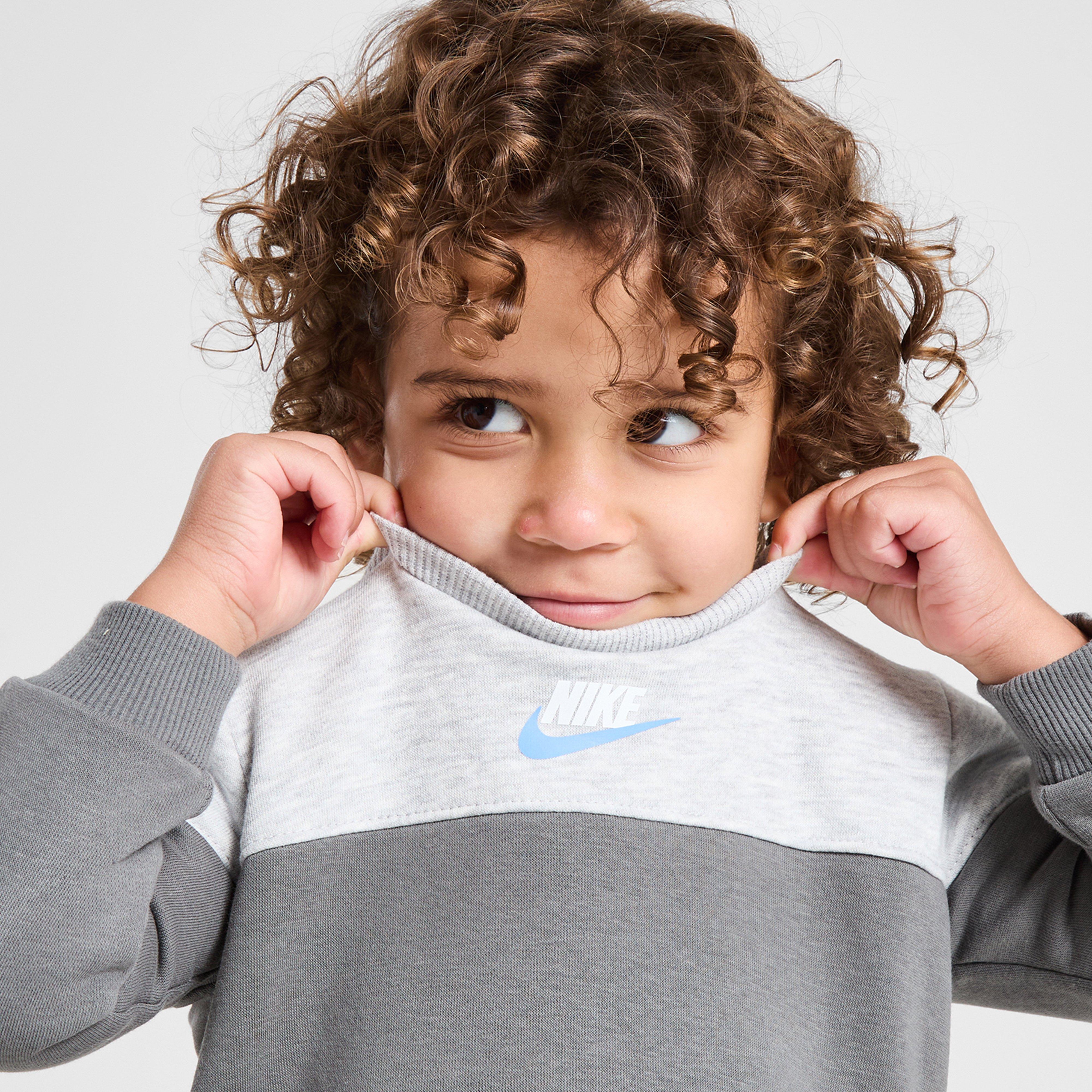 Dětská tepláková souprava NIKE SOUPRAVA C/B FUTRA CRW ST GRY B