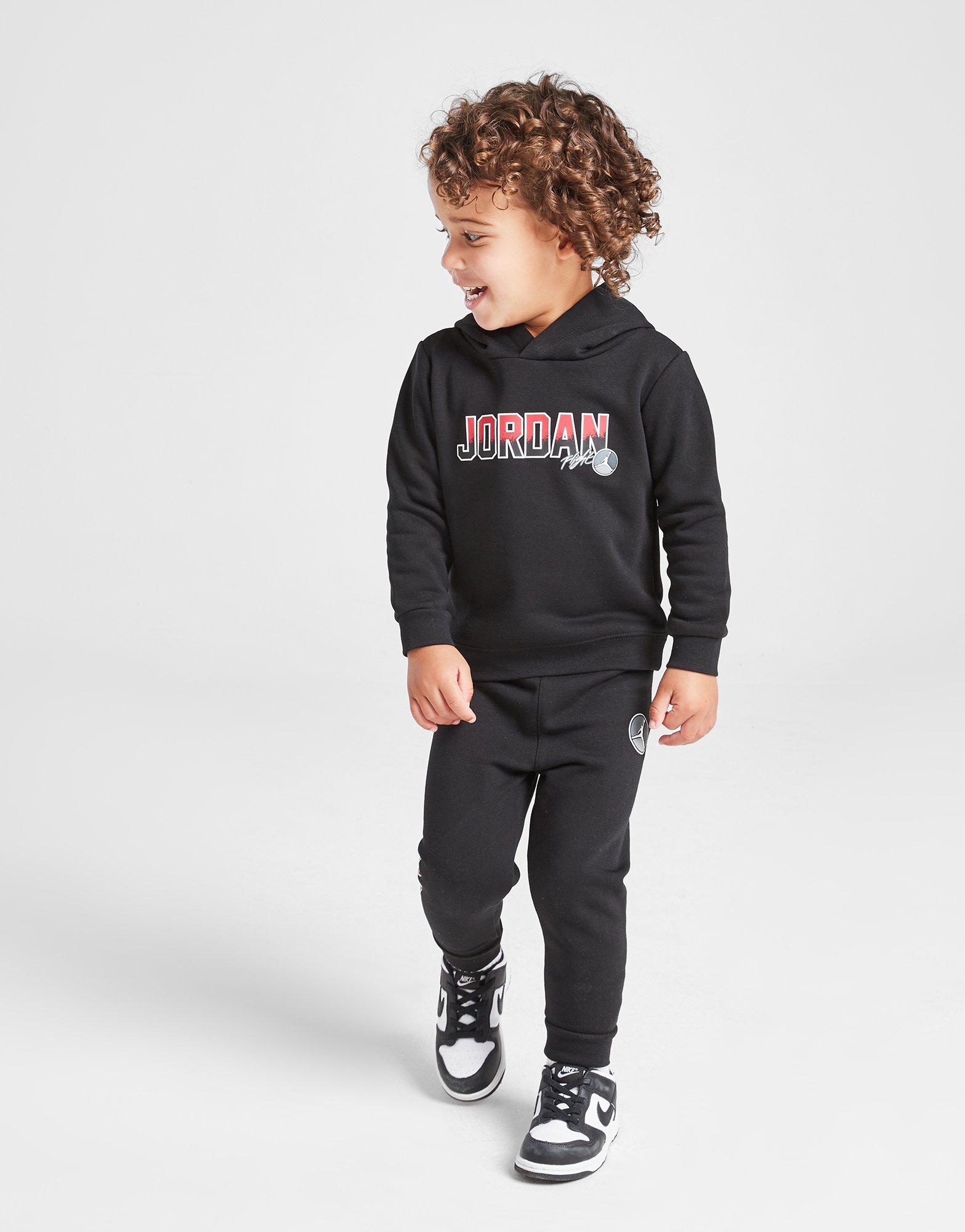 Detská tepláková súprava JORDAN SÚPRAVA COURT PATCH HD SET BLK B 65D454-023 Čierna