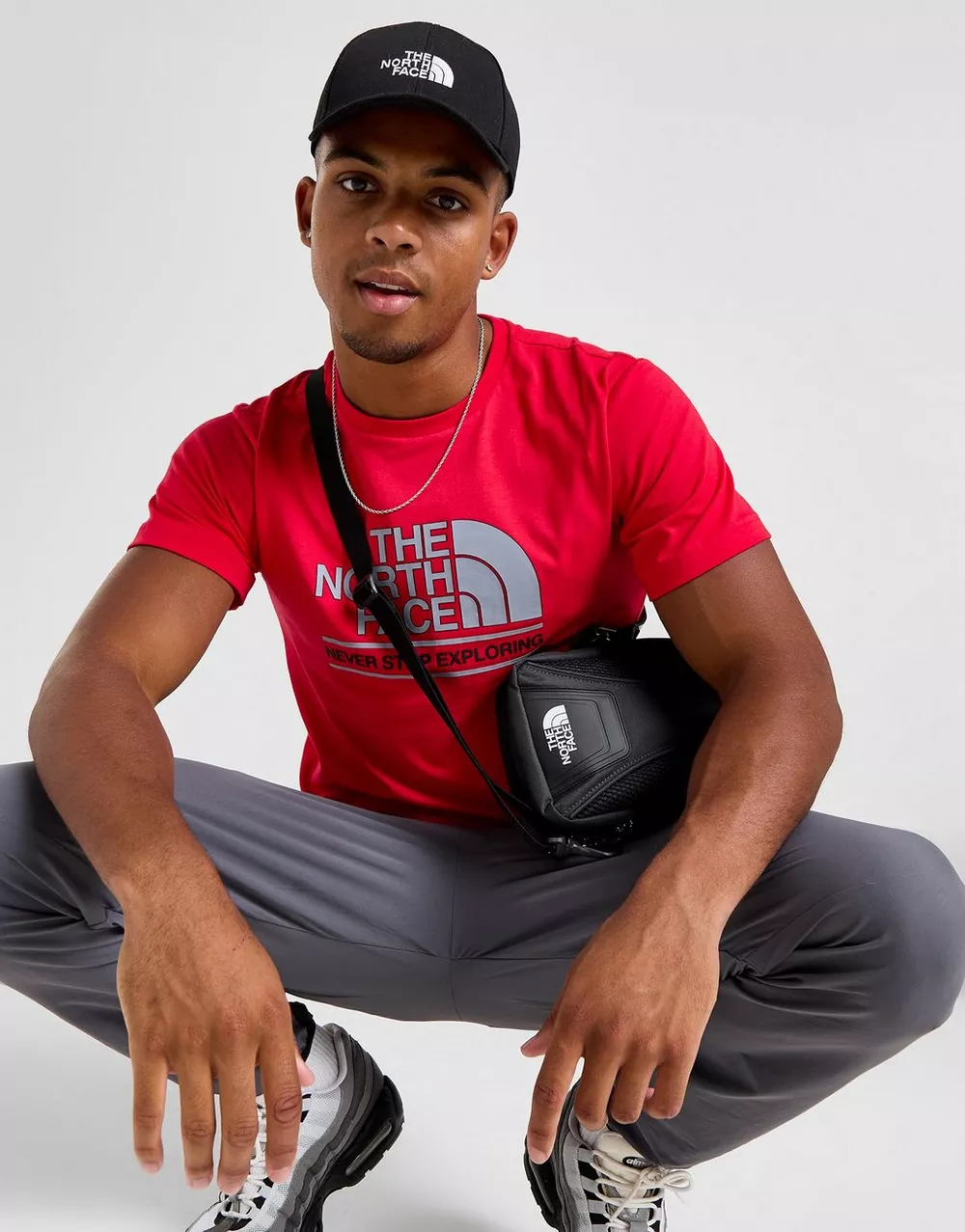 THE NORTH FACE ФУТБОЛКА $CHANGALA T RED/BLK, фото 1 з 5