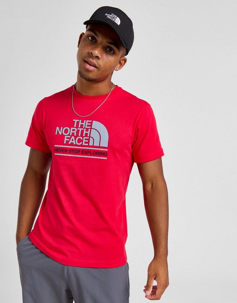 Koszulka, t-shirt męski THE NORTH FACE T-SHIRT $CHANGALA T RED/BLK