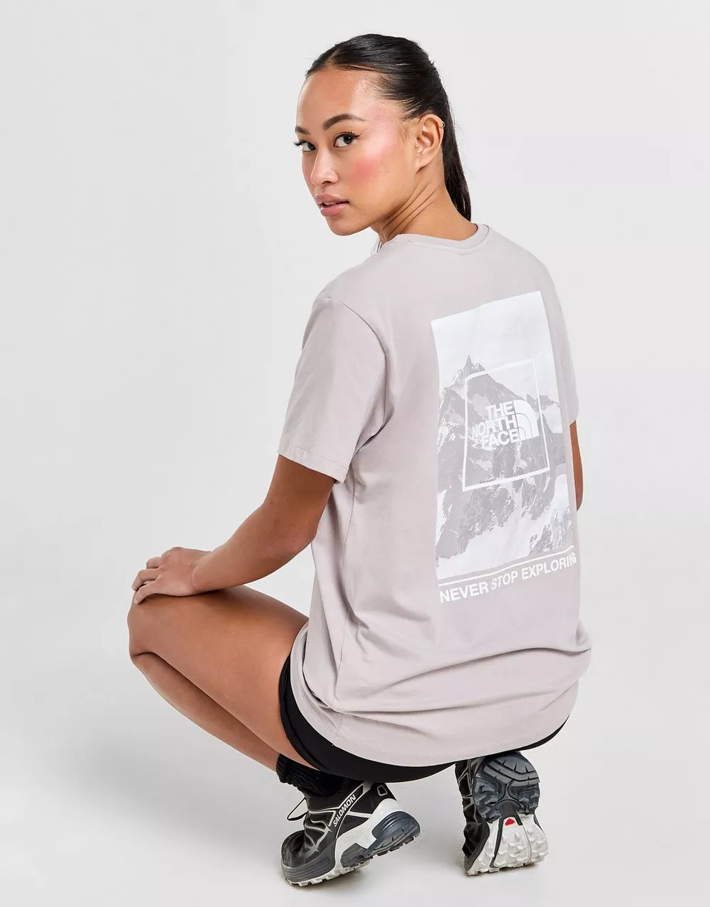 THE NORTH FACE ФУТБОЛКА OUTLINE MTN T MOON/WH, фото 1 з 5