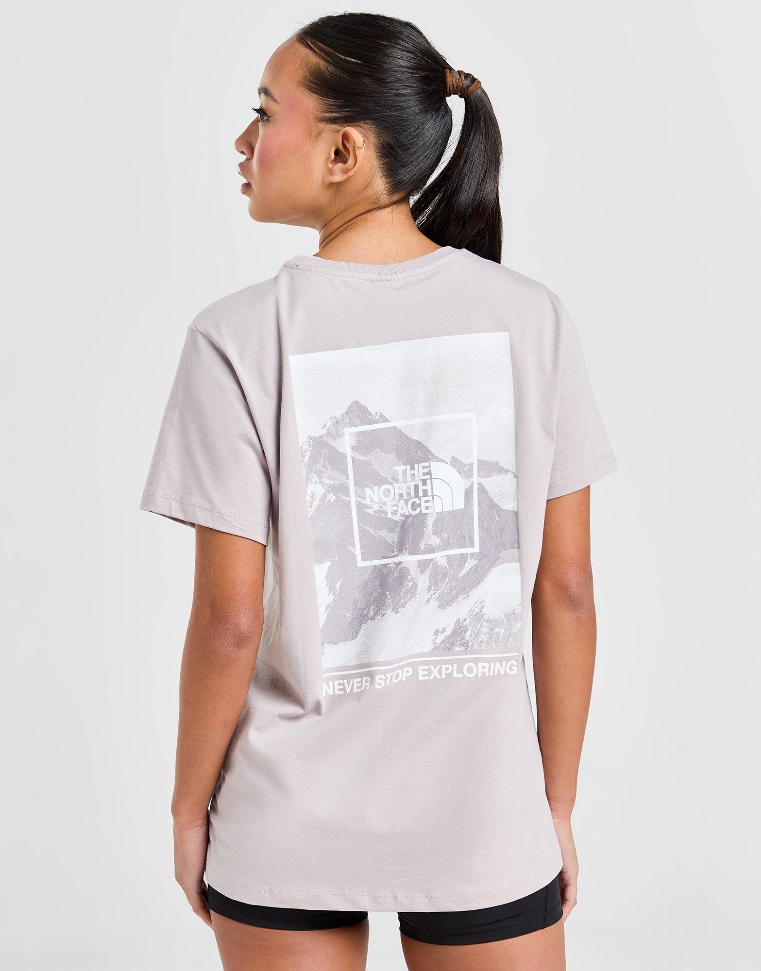 Koszulka, t-shirt damski THE NORTH FACE T-SHIRT OUTLINE MTN T MOON/WH NF0A8AW51OA1 Szary