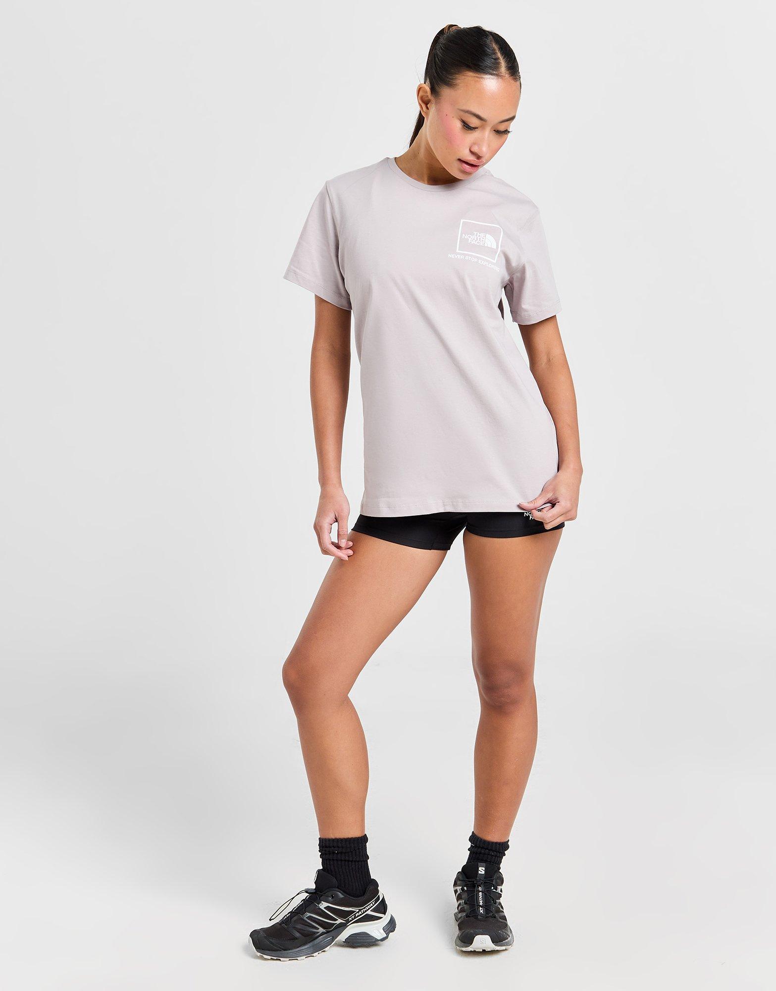 Koszulka, t-shirt damski THE NORTH FACE T-SHIRT OUTLINE MTN T MOON/WH NF0A8AW51OA1 Szary