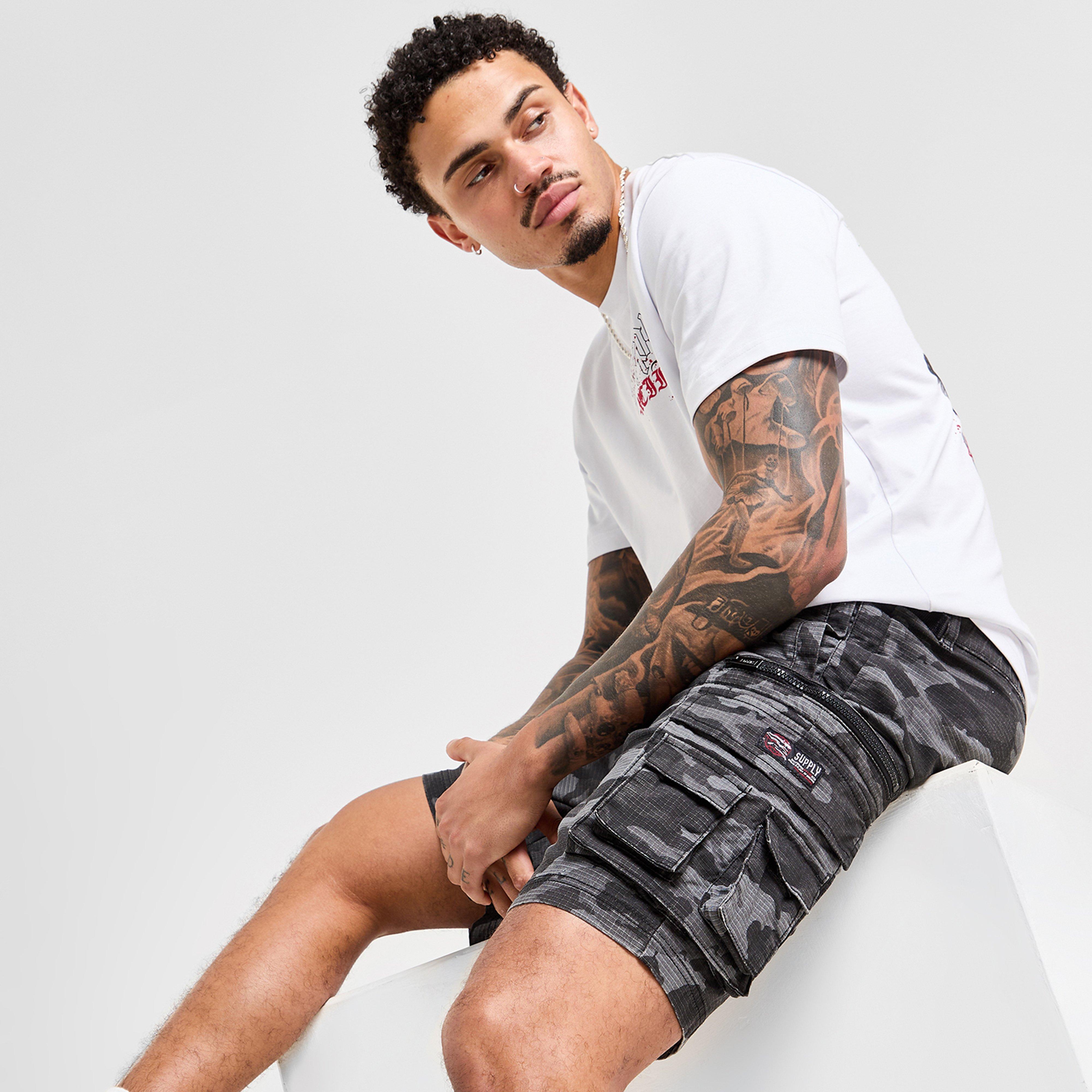 Pánske šortky SUPPLY&amp;DEMAND ŠORTKY  OMEGA SHT GRY