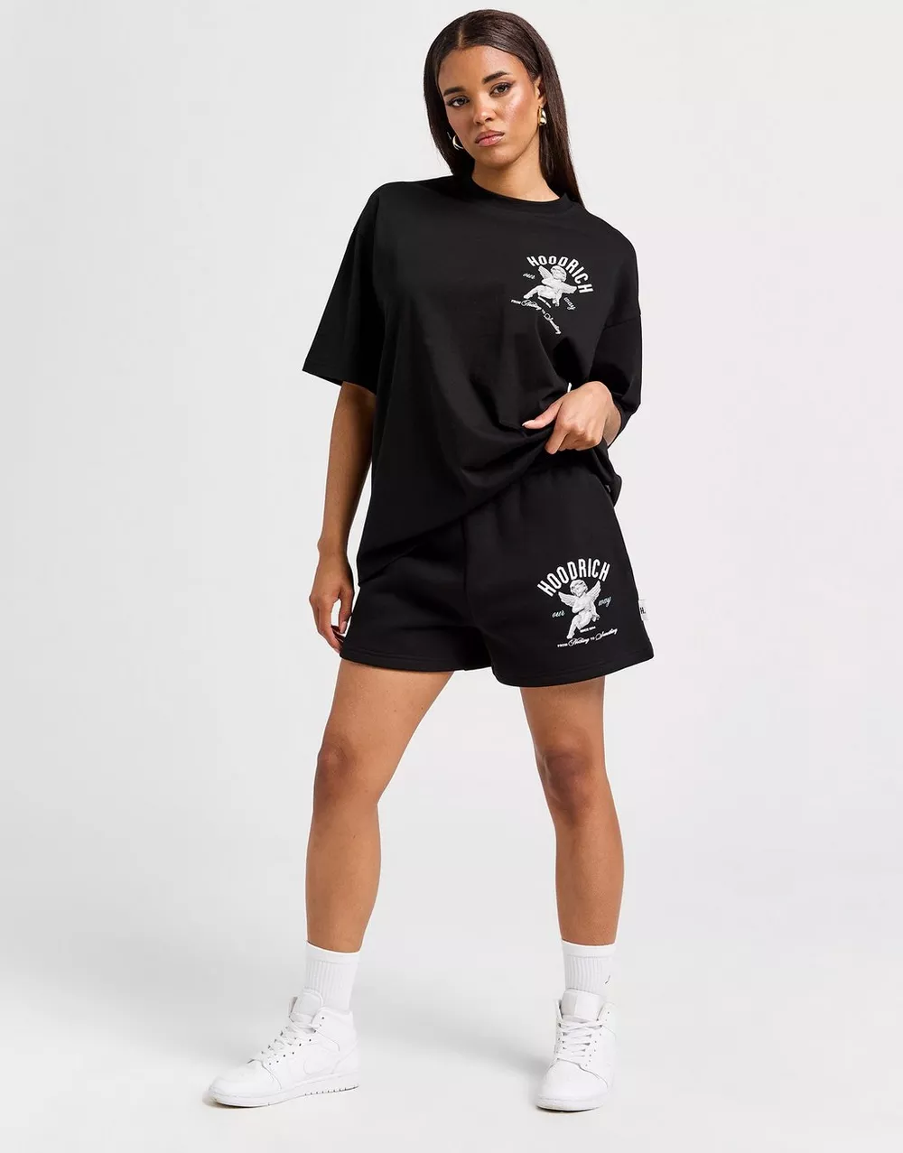 HOODRICH ШОРТИ GLOW FLC SHORT BLK, фото 1 з 5