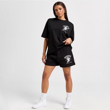 Krótkie spodenki, szorty damskie HOODRICH SZORTY GLOW FLC SHORT BLK