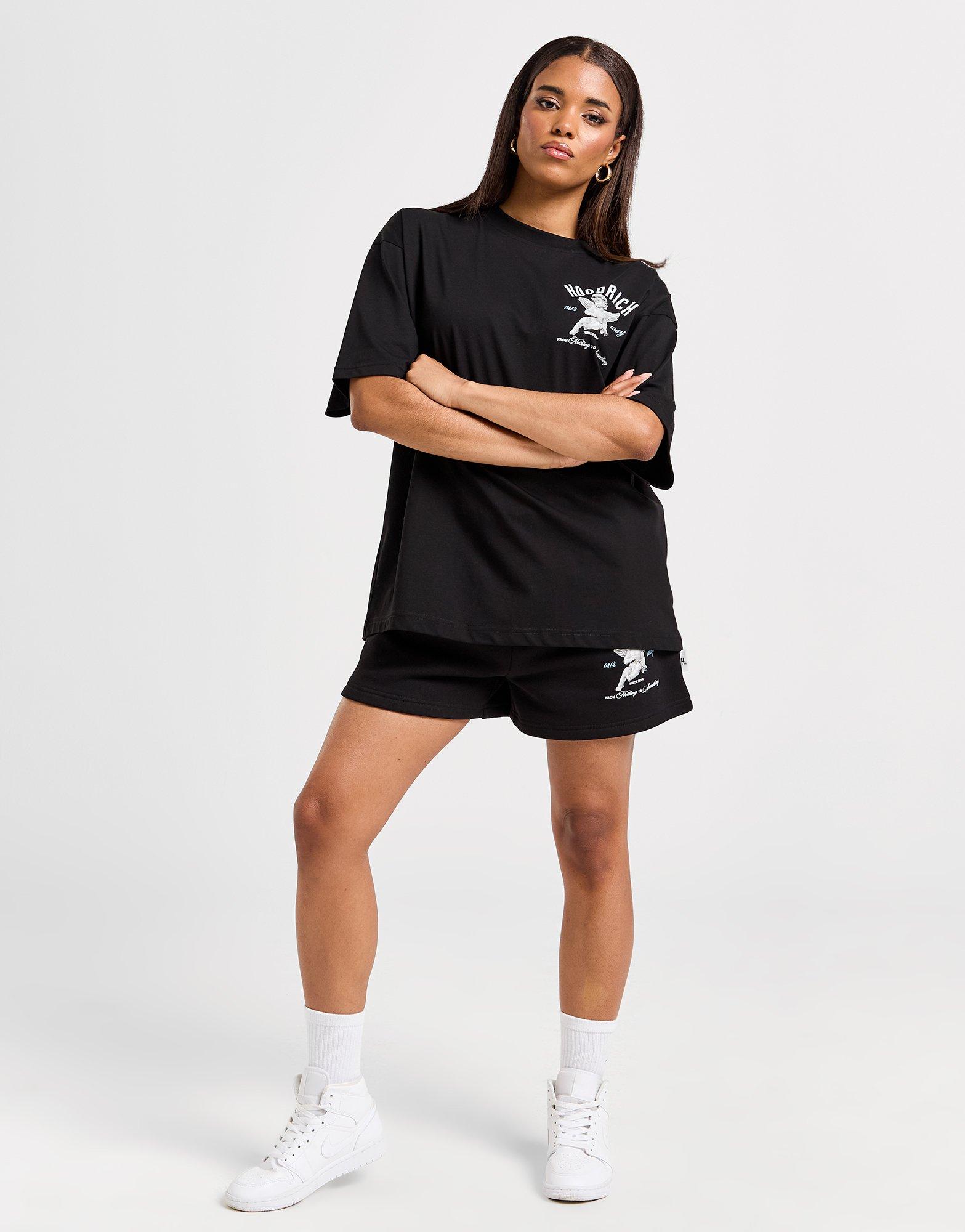 Női rövidnadrág HOODRICH RÖVIDNADRÁG GLOW FLC SHORT BLK HW02240331 Fekete