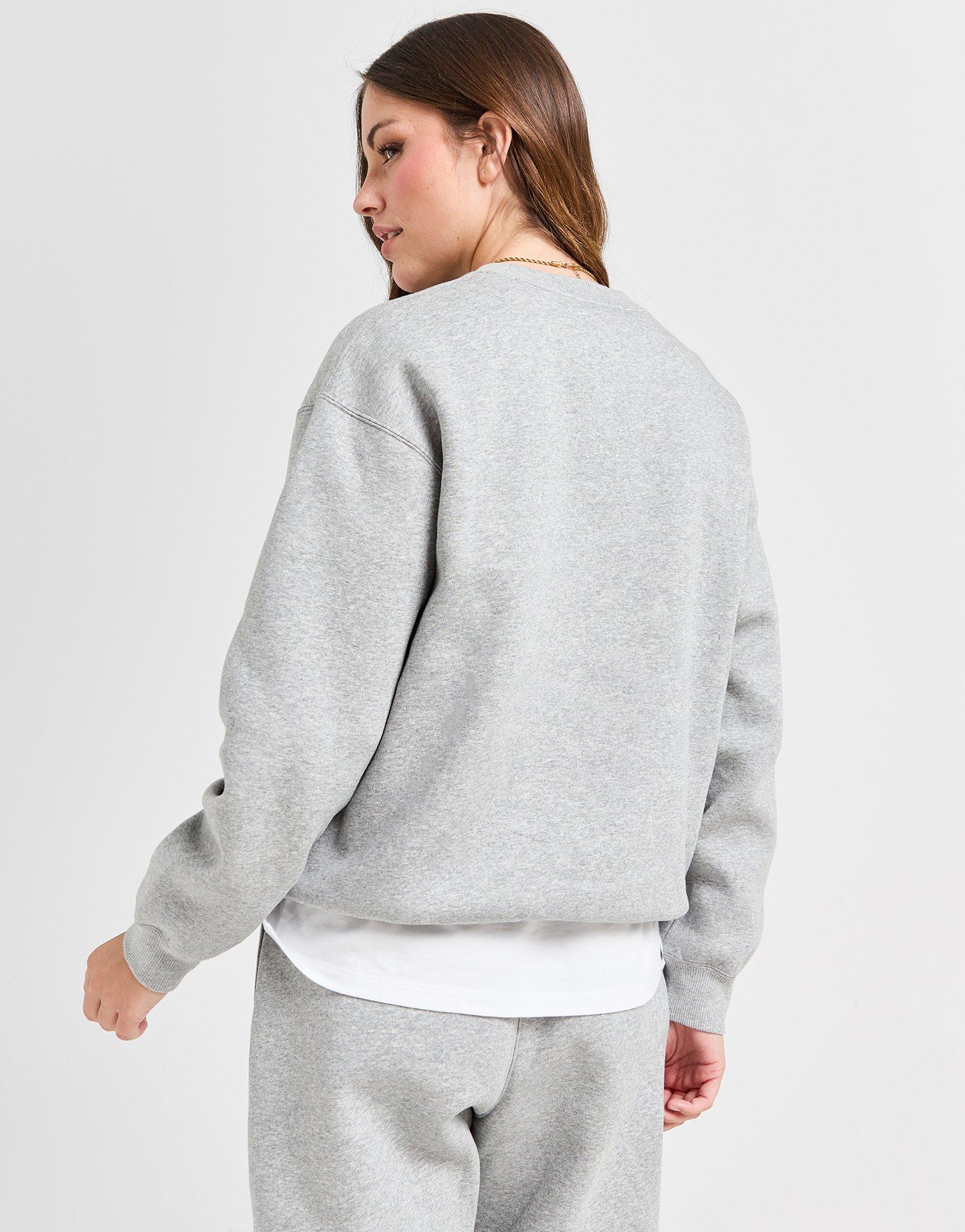 Ženski gornji dio trenirke JORDAN VESTA W J BRKLN FLC CREW 24 FV7074-063 siva