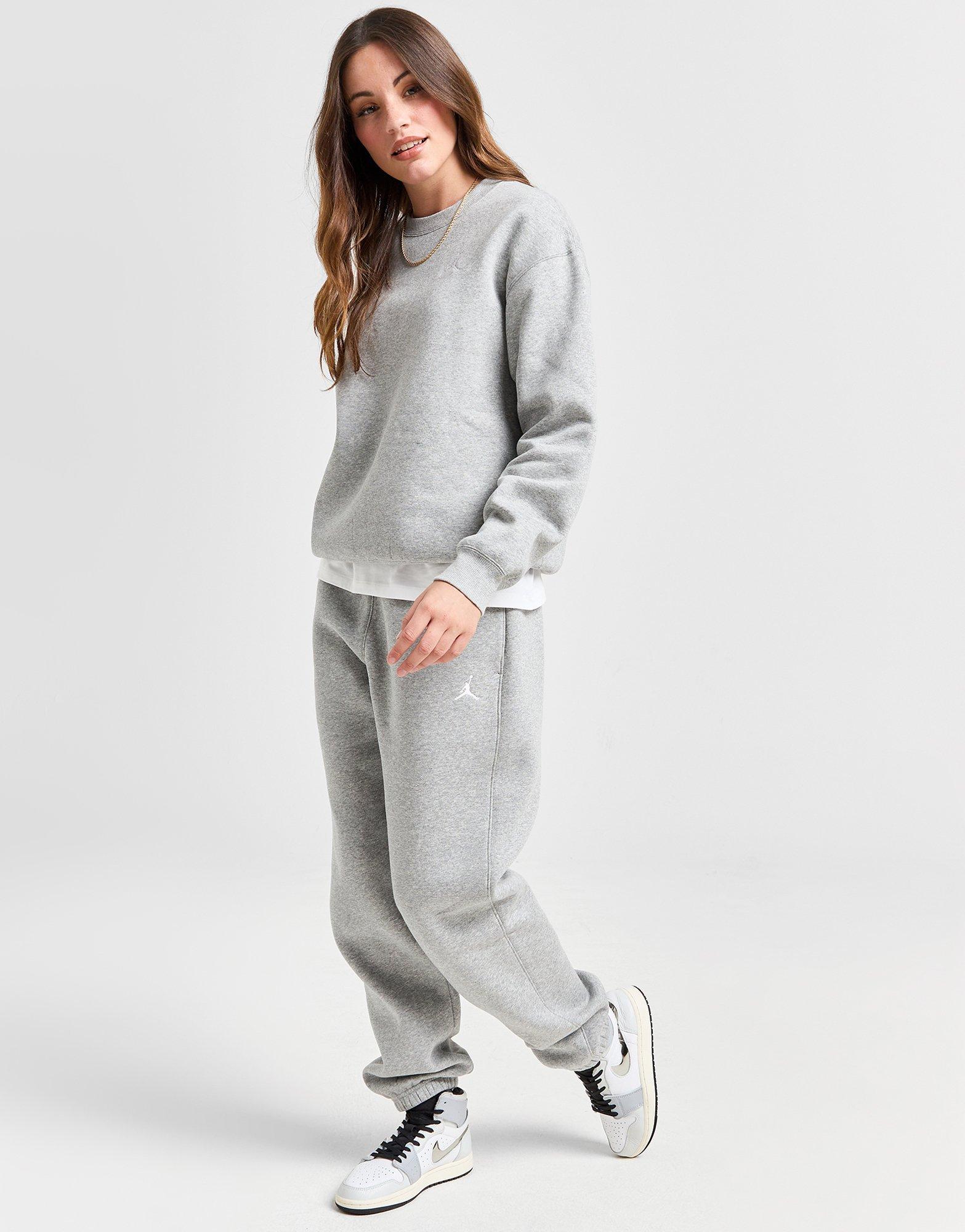 Ženski gornji dio trenirke JORDAN VESTA W J BRKLN FLC CREW 24 FV7074-063 siva