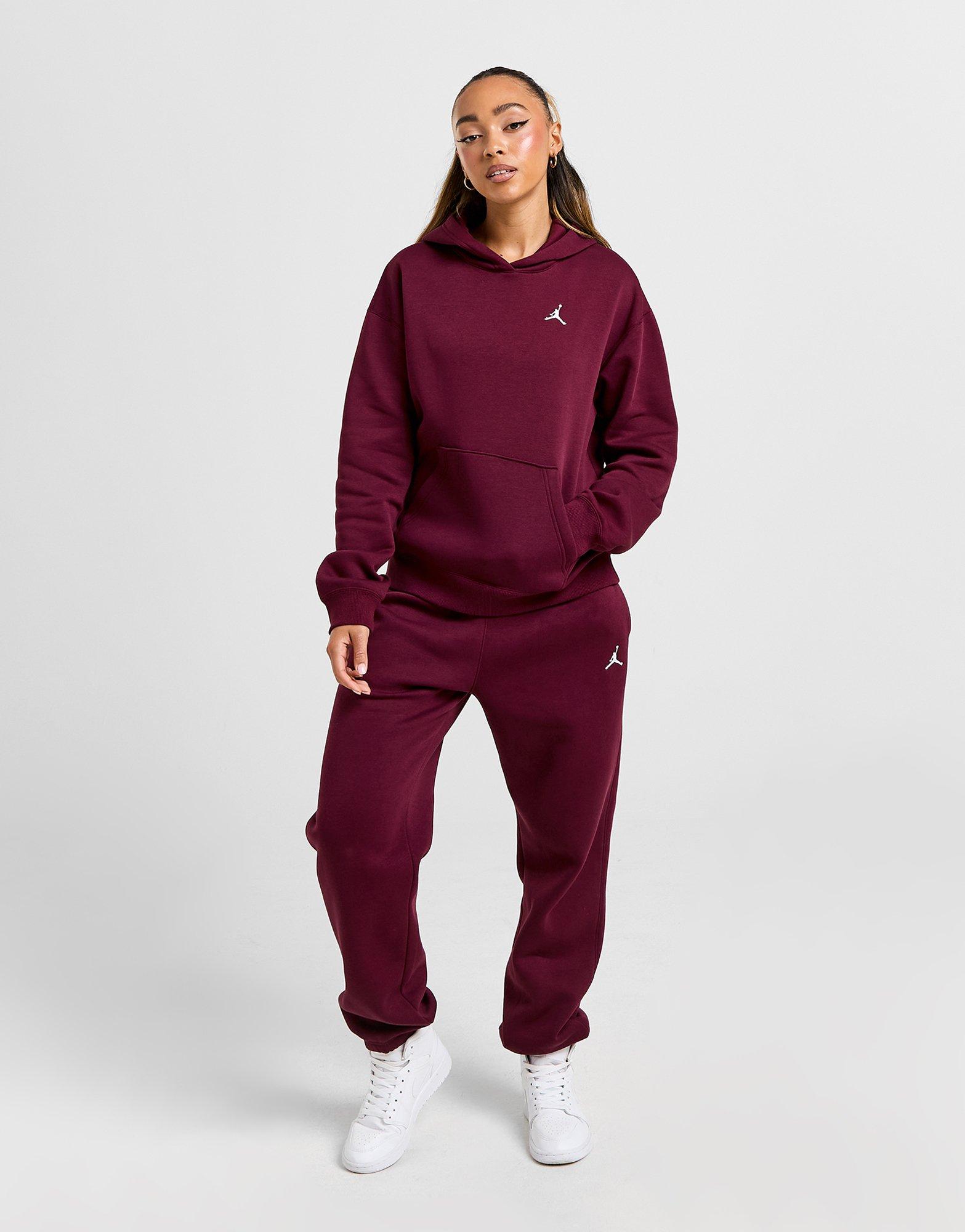 Жіночі кофти КОФТА З КАПЮШОНОМ W JORDAN BRKLN FLC PO 24  FV7071-610 Бордовий