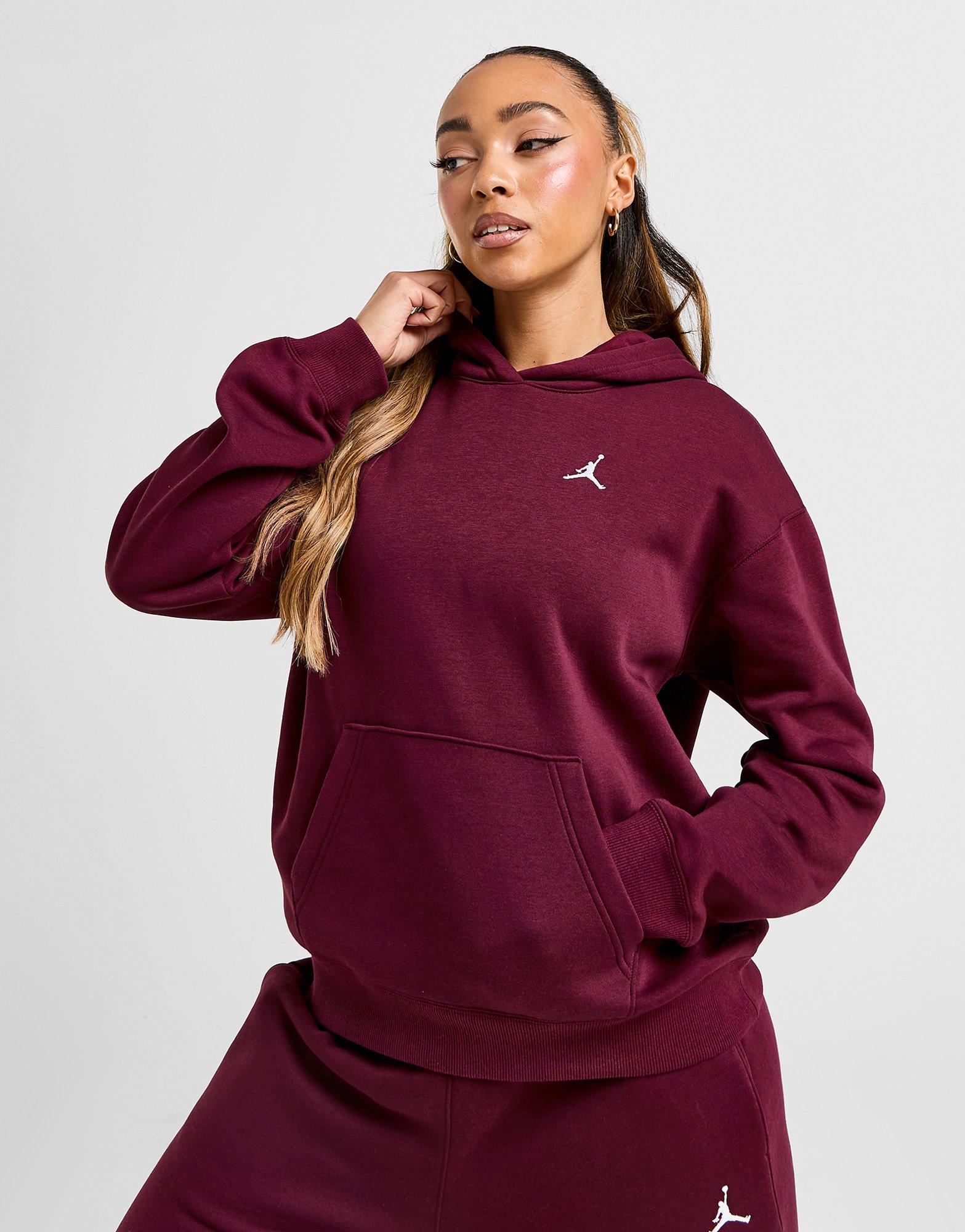 Жіночі кофти КОФТА З КАПЮШОНОМ W JORDAN BRKLN FLC PO 24  FV7071-610 Бордовий