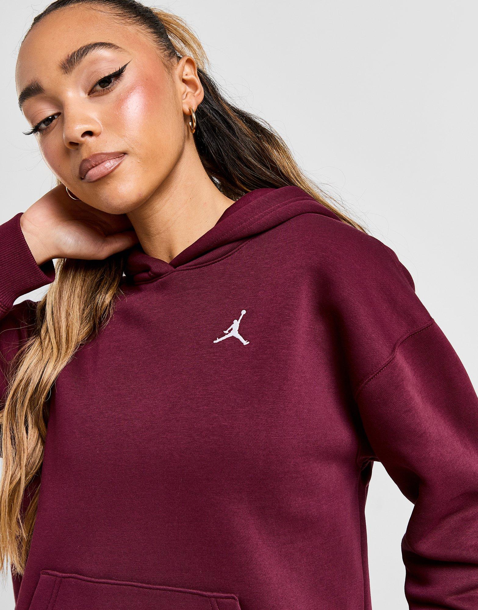 Жіночі кофти КОФТА З КАПЮШОНОМ W JORDAN BRKLN FLC PO 24  FV7071-610 Бордовий