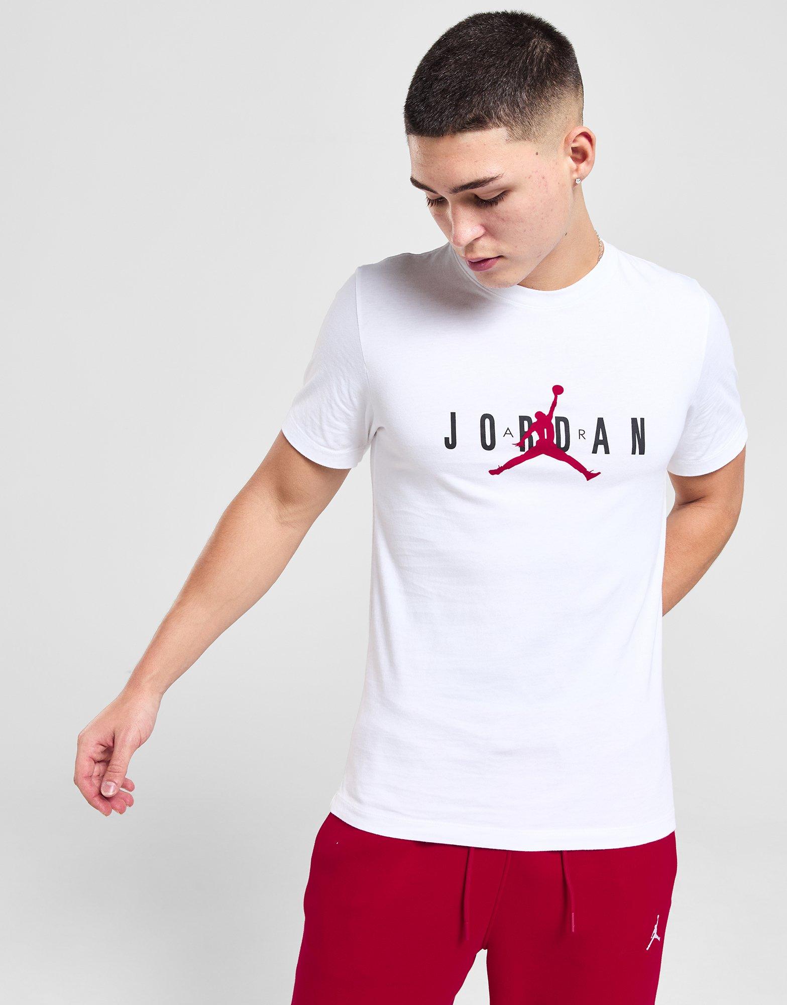 Tricou pentru bărbați JORDAN TRICOU M J JDN AIR STRETCH SS CREW HQ1893-100 Alb