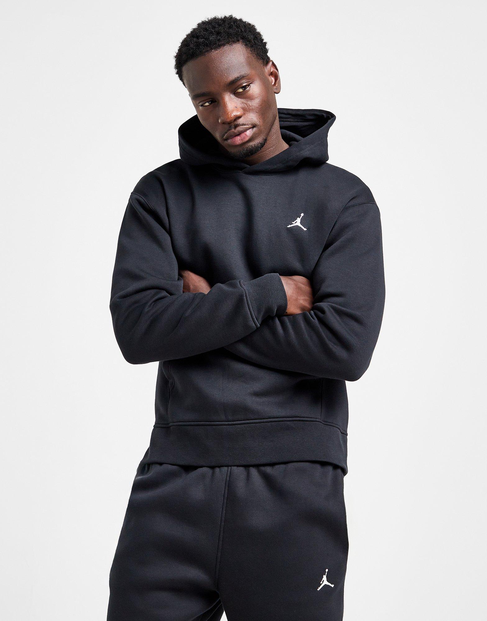 Bluză pentru bărbați JORDAN BLUZĂ CU GLUGĂ M J BRKLN FLC PO FV7281-010 Negru