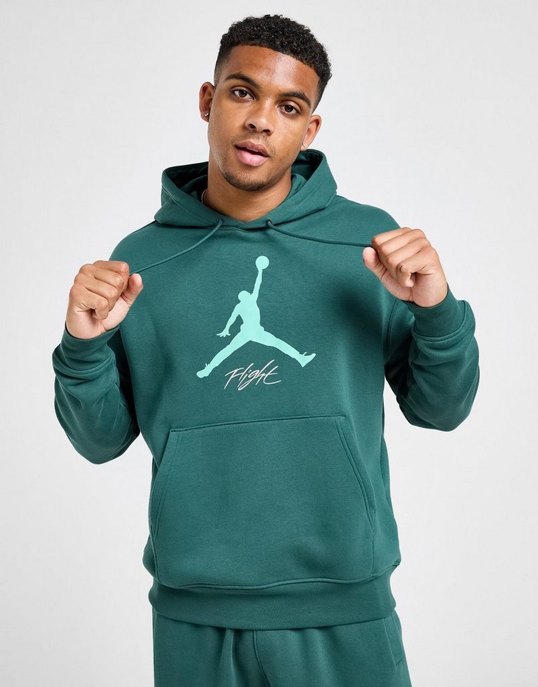 Чоловічі кофти КОФТА З КАПЮШОНОМ JORDAN ESS FLC BASELINE HOODIE  FD7545-366 Зелений