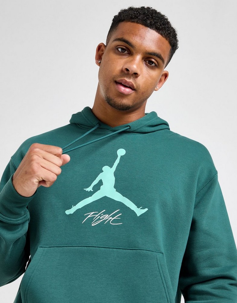 Чоловічі кофти КОФТА З КАПЮШОНОМ JORDAN ESS FLC BASELINE HOODIE  FD7545-366 Зелений