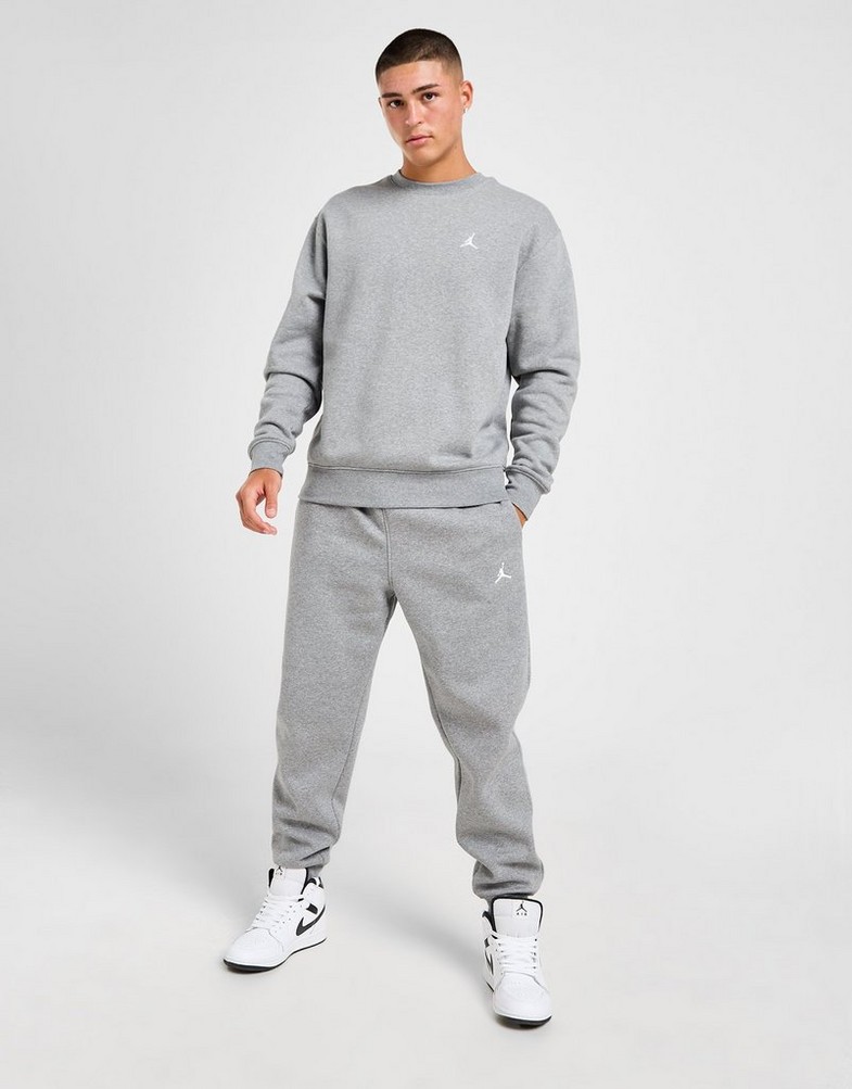 Чоловічі кофти КОФТА M JORDAN BRKLN FLC CREW  FV7293-091 Сірий