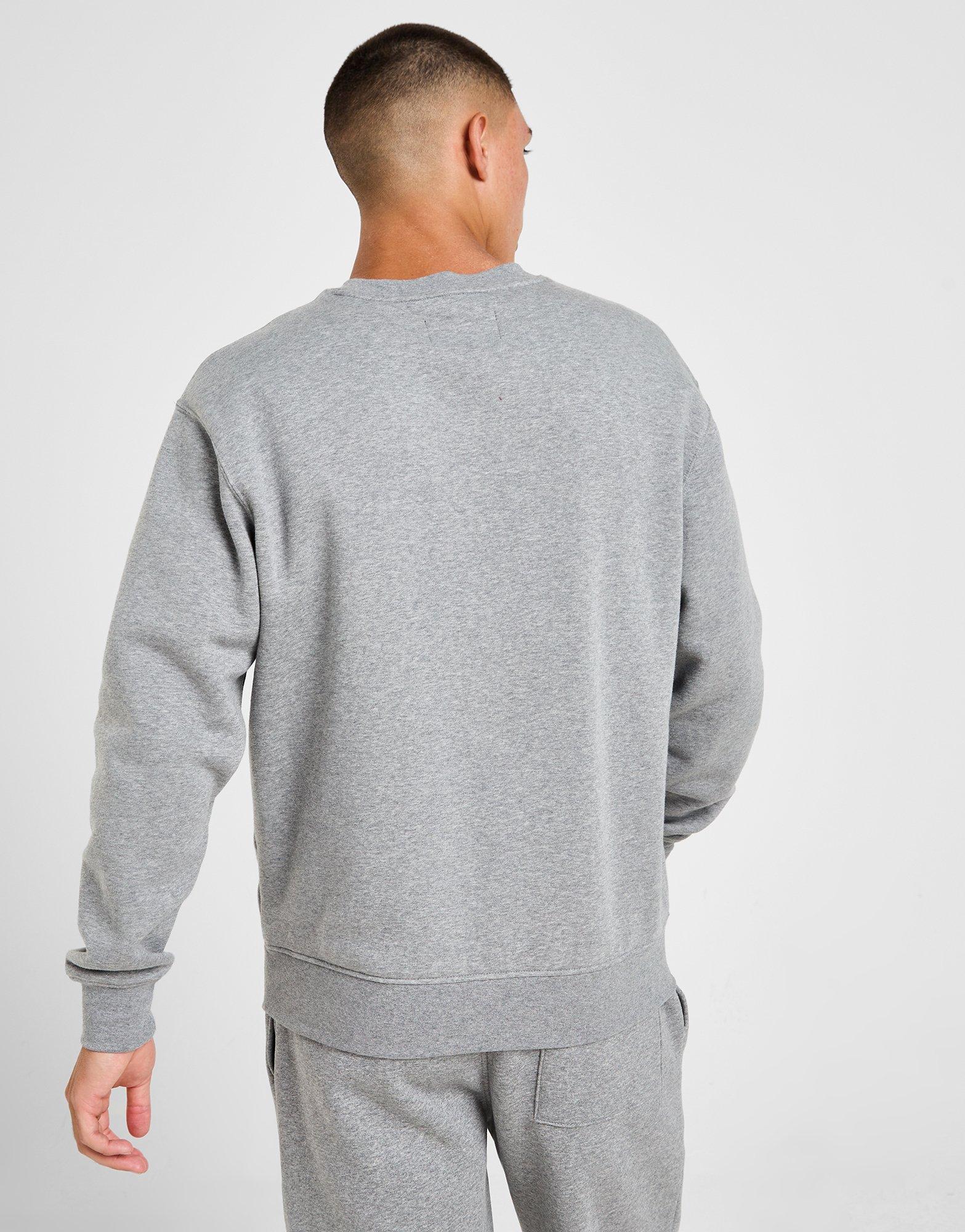 Férfi pulóverek PULÓVER M JORDAN BRKLN FLC CREW FV7293-091 Szürke