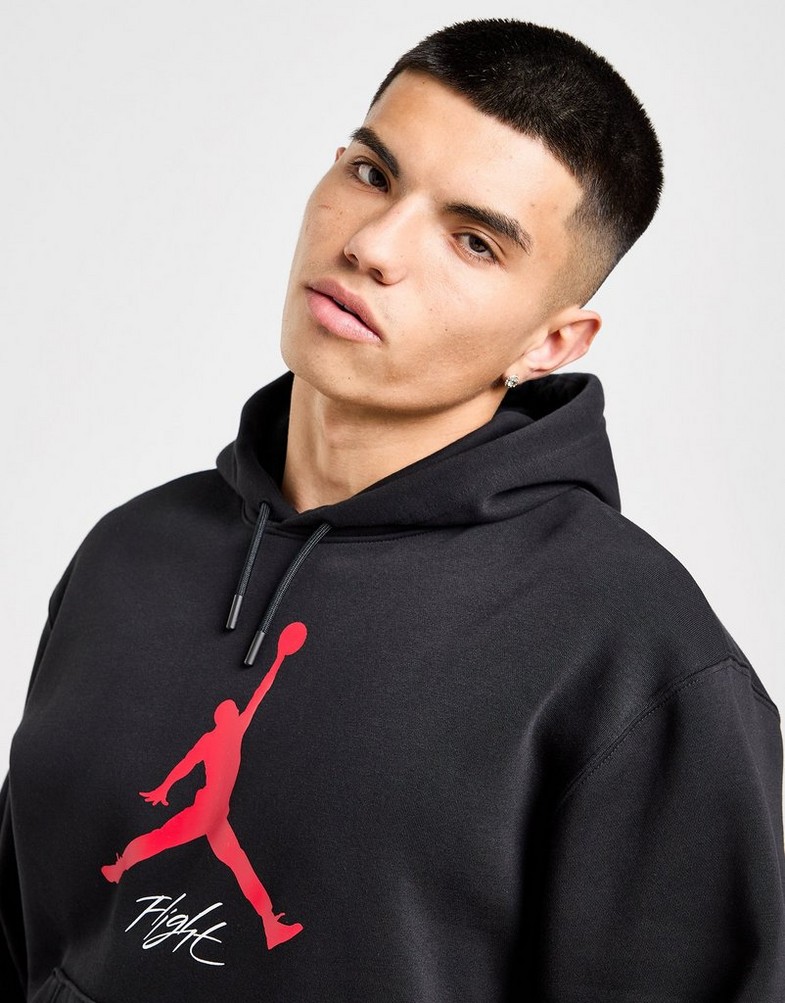 Pánska mikina MIKINA S KAPUCŇOU JORDAN ESS FLC BASELINE HOODIE FD7545-013 Čierna