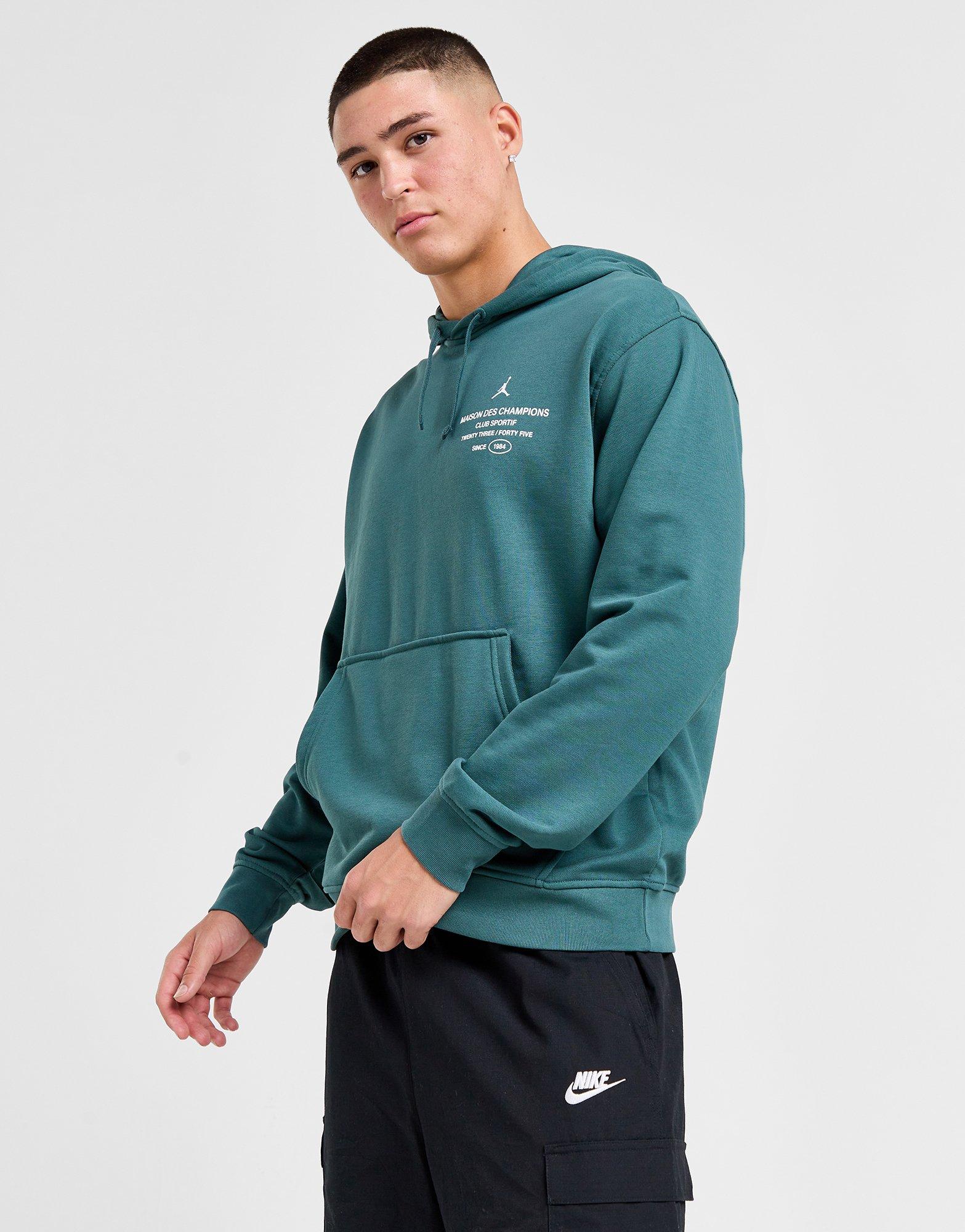 Чоловічі кофти КОФТА З КАПЮШОНОМ M JORDAN DF SPRT GFX FLC PO  FV8610-366 Зелений