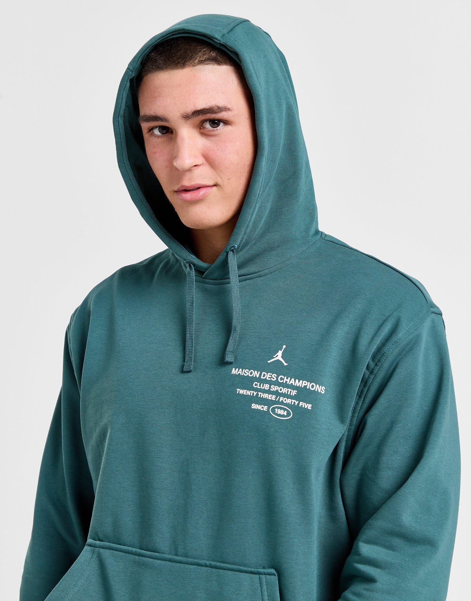 Чоловічі кофти КОФТА З КАПЮШОНОМ M JORDAN DF SPRT GFX FLC PO  FV8610-366 Зелений