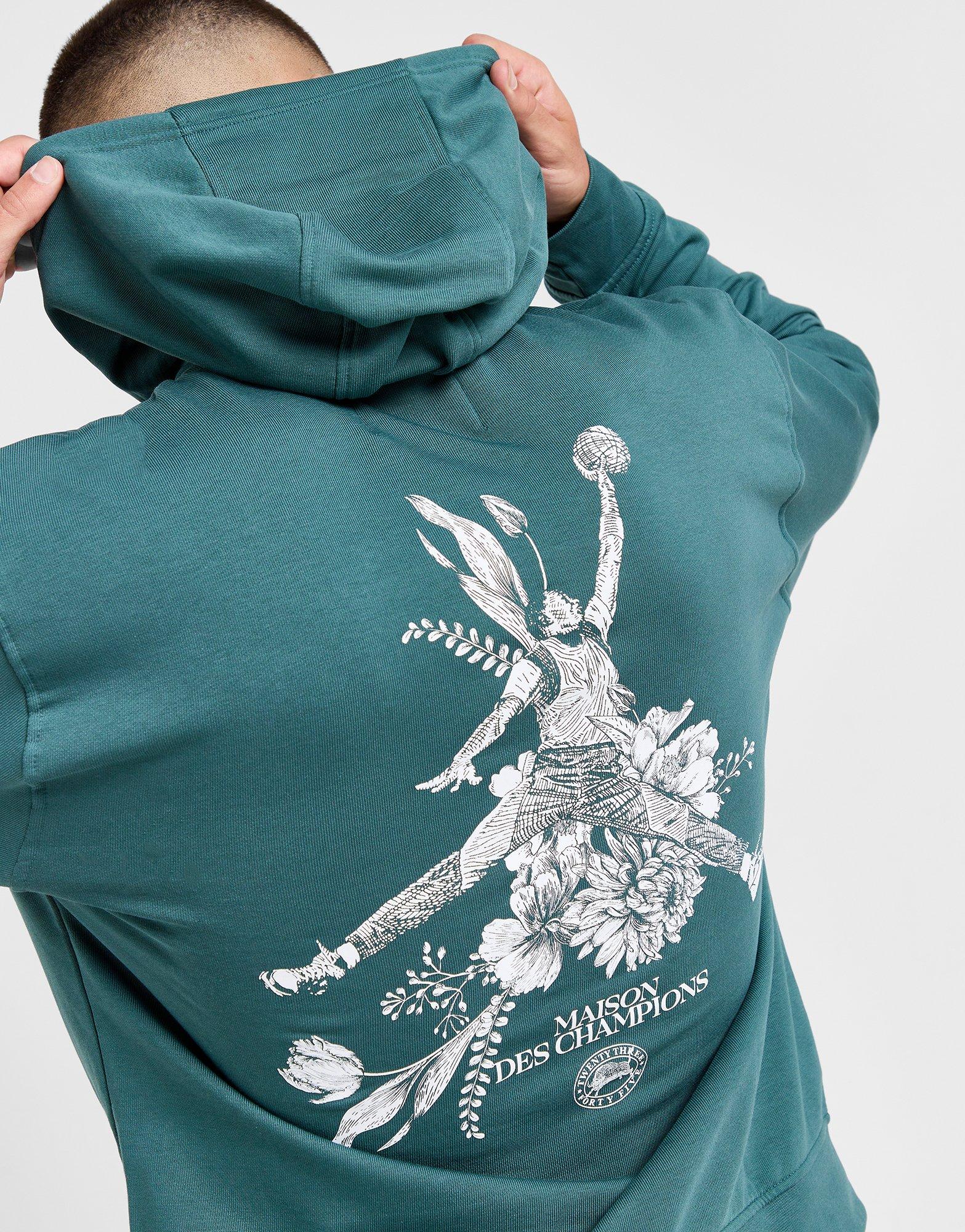 Чоловічі кофти КОФТА З КАПЮШОНОМ M JORDAN DF SPRT GFX FLC PO  FV8610-366 Зелений