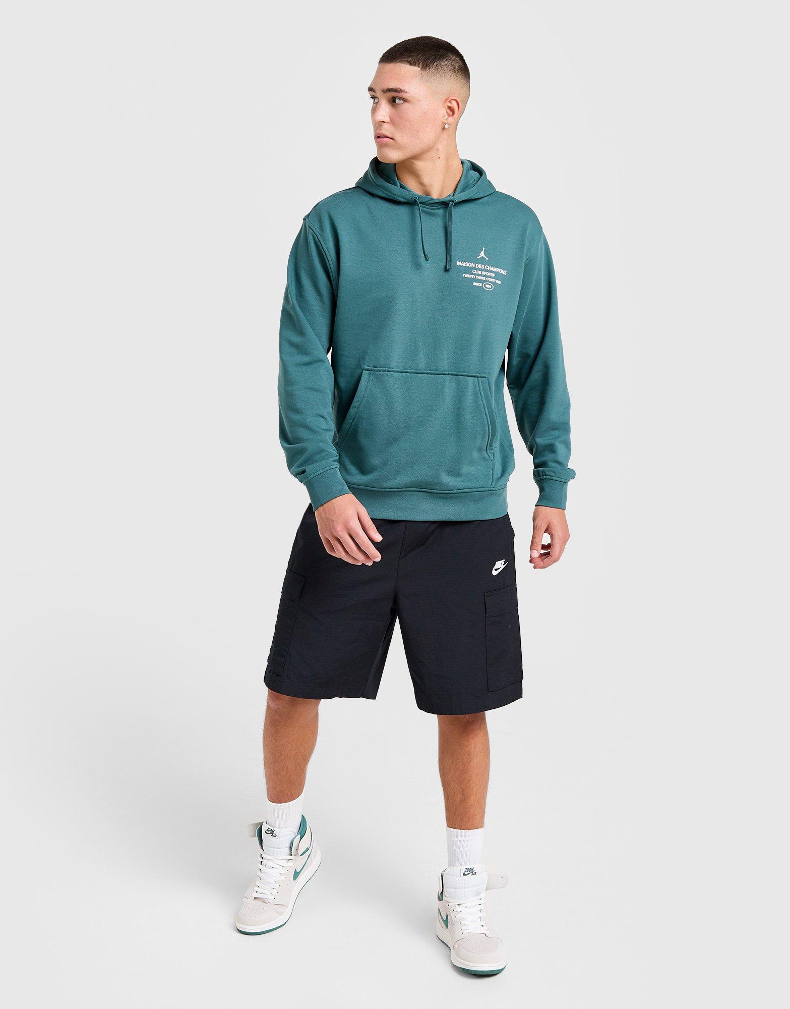 Чоловічі кофти КОФТА З КАПЮШОНОМ M JORDAN DF SPRT GFX FLC PO  FV8610-366 Зелений