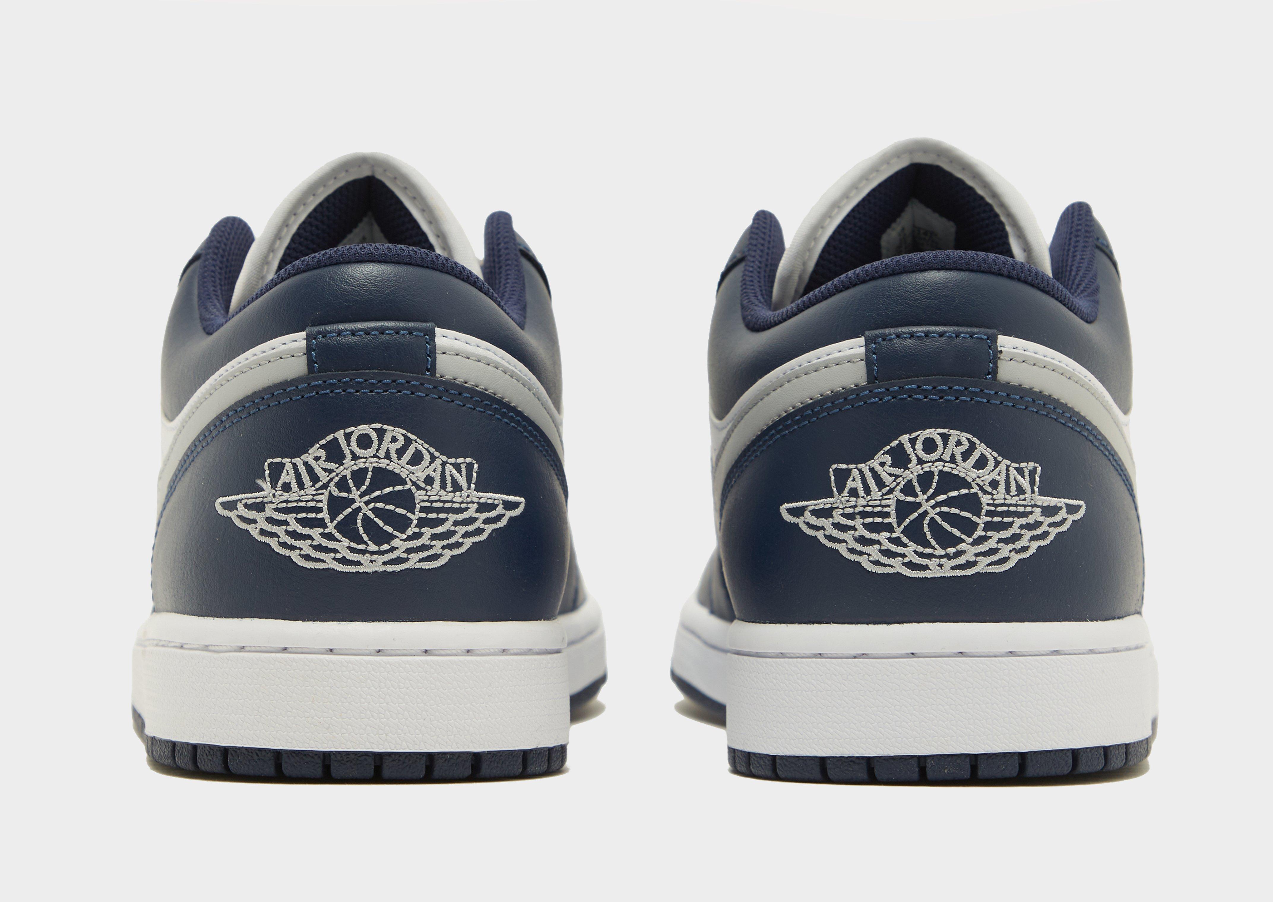 Buty sneakersy męskie AIR JORDAN 1 LOW  553558-141 Granatowy