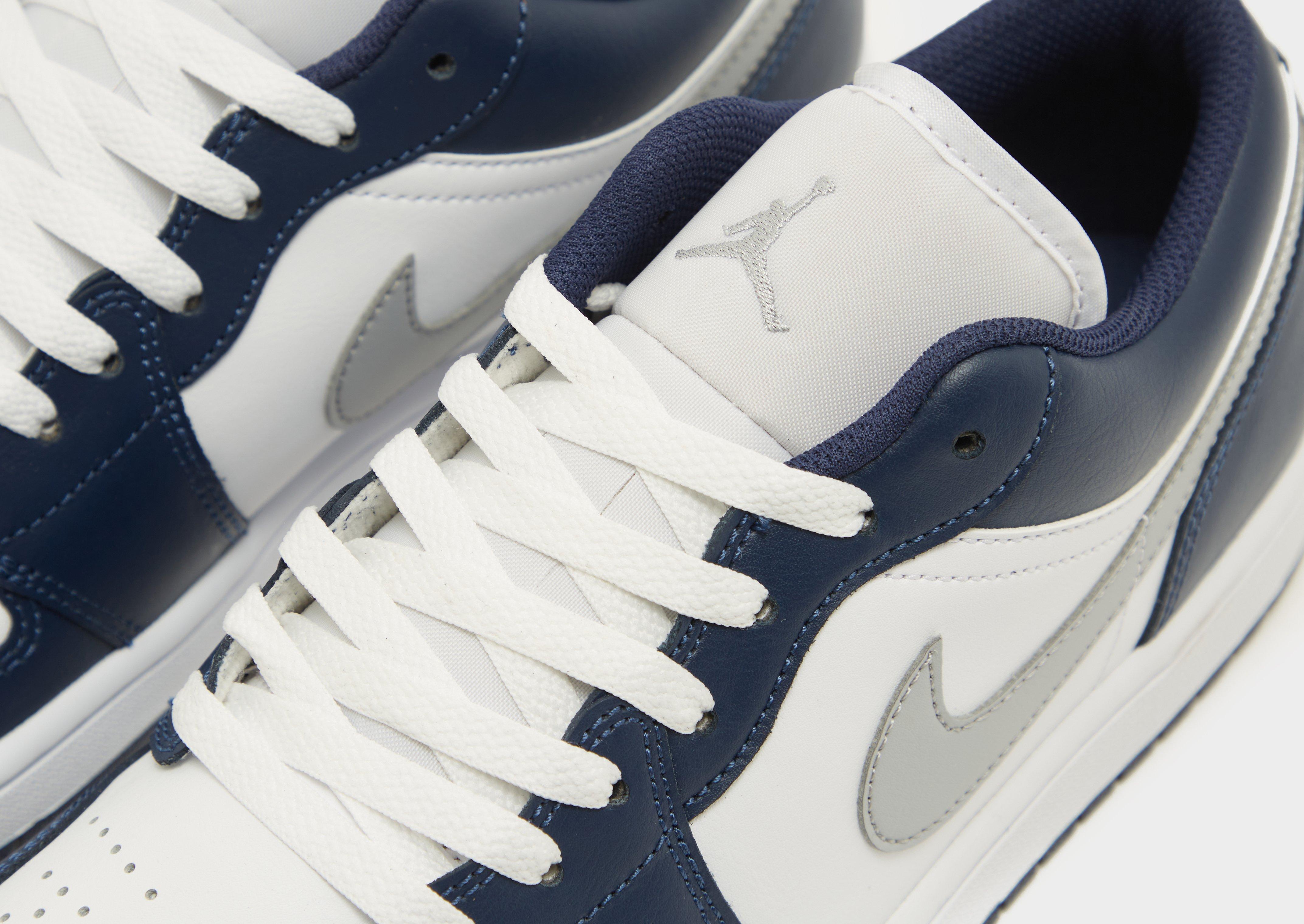 Buty sneakersy męskie AIR JORDAN 1 LOW  553558-141 Granatowy