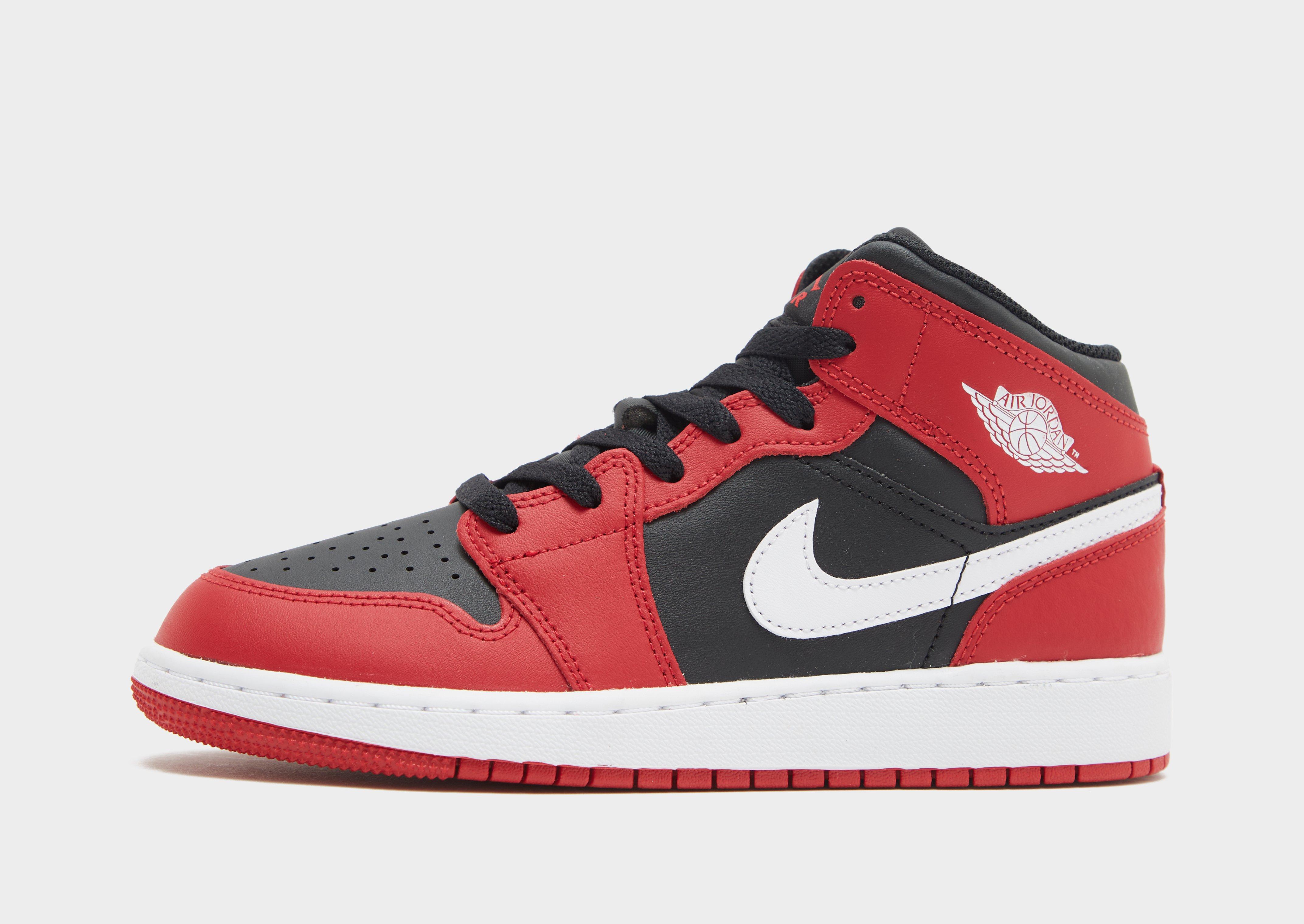 Sneakers AIR JORDAN 1 MID BG DQ8423-061 • Roșu • Copii • JD Sports Romania