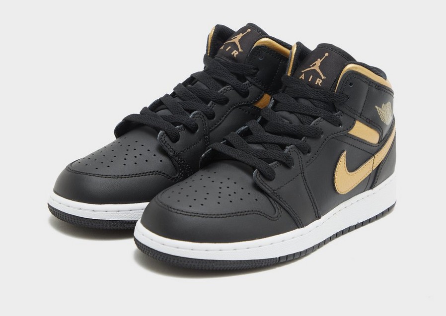 Gyerek sneakers AIR JORDAN 1 MID BG DQ8423-071 Fekete